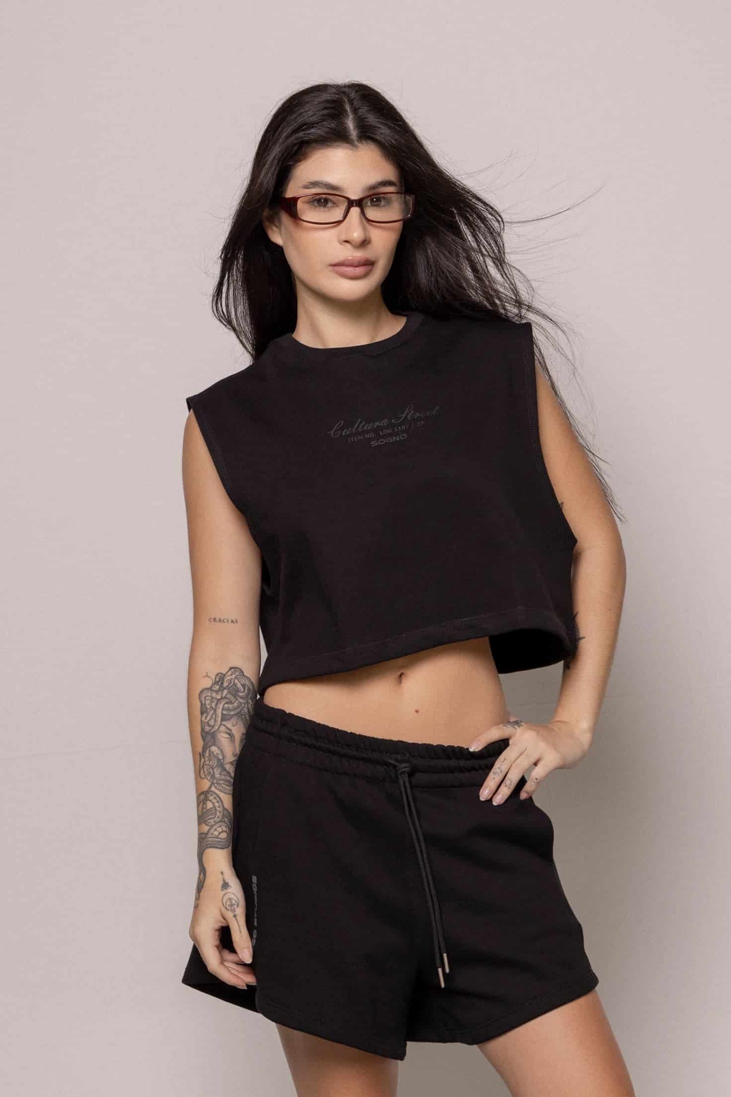 Camisilla 8727 Sgo Dama-Negra - miniatura 1