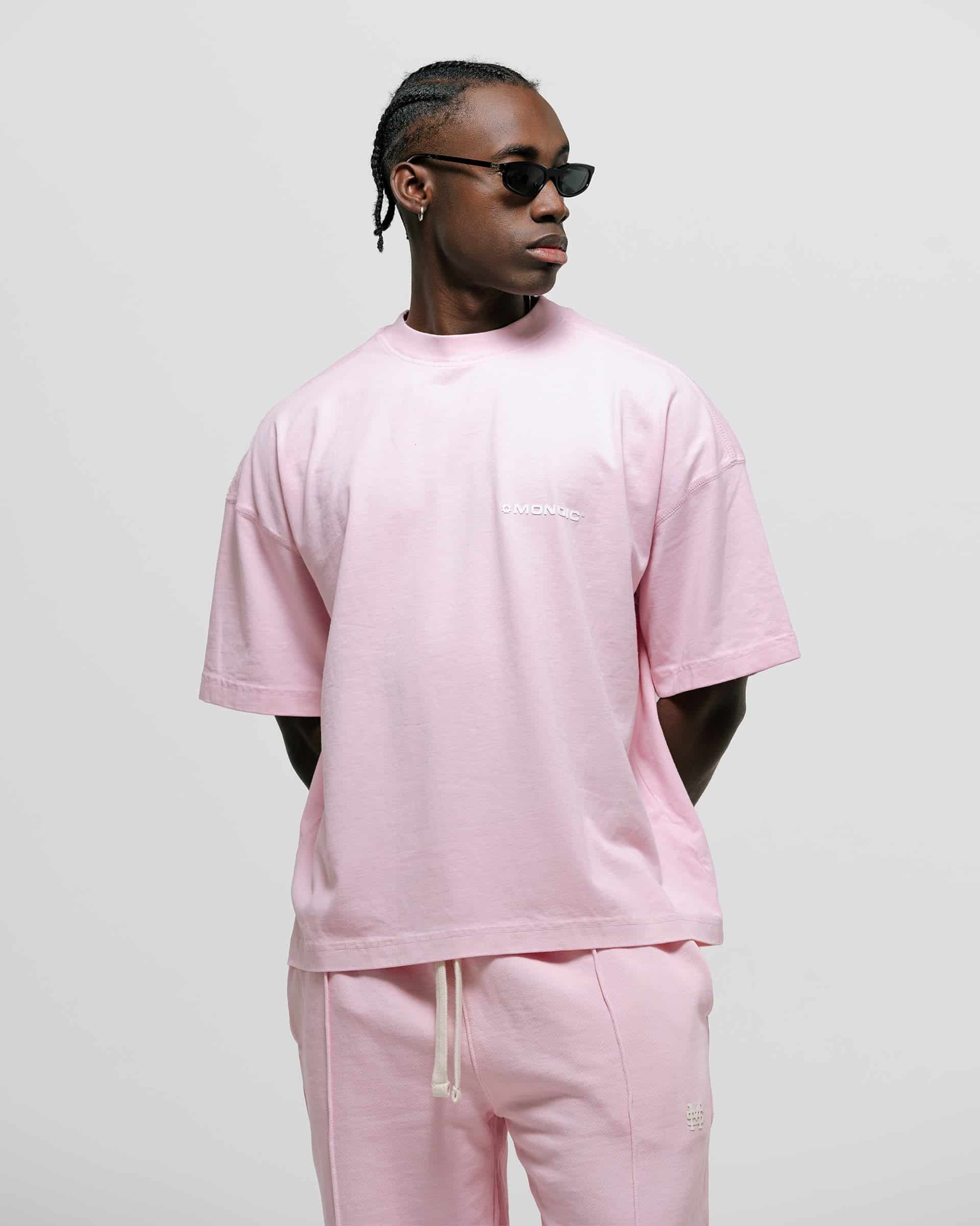 Camiseta Boxy Fit Básica V3 - Rosado Pastel - miniatura 2