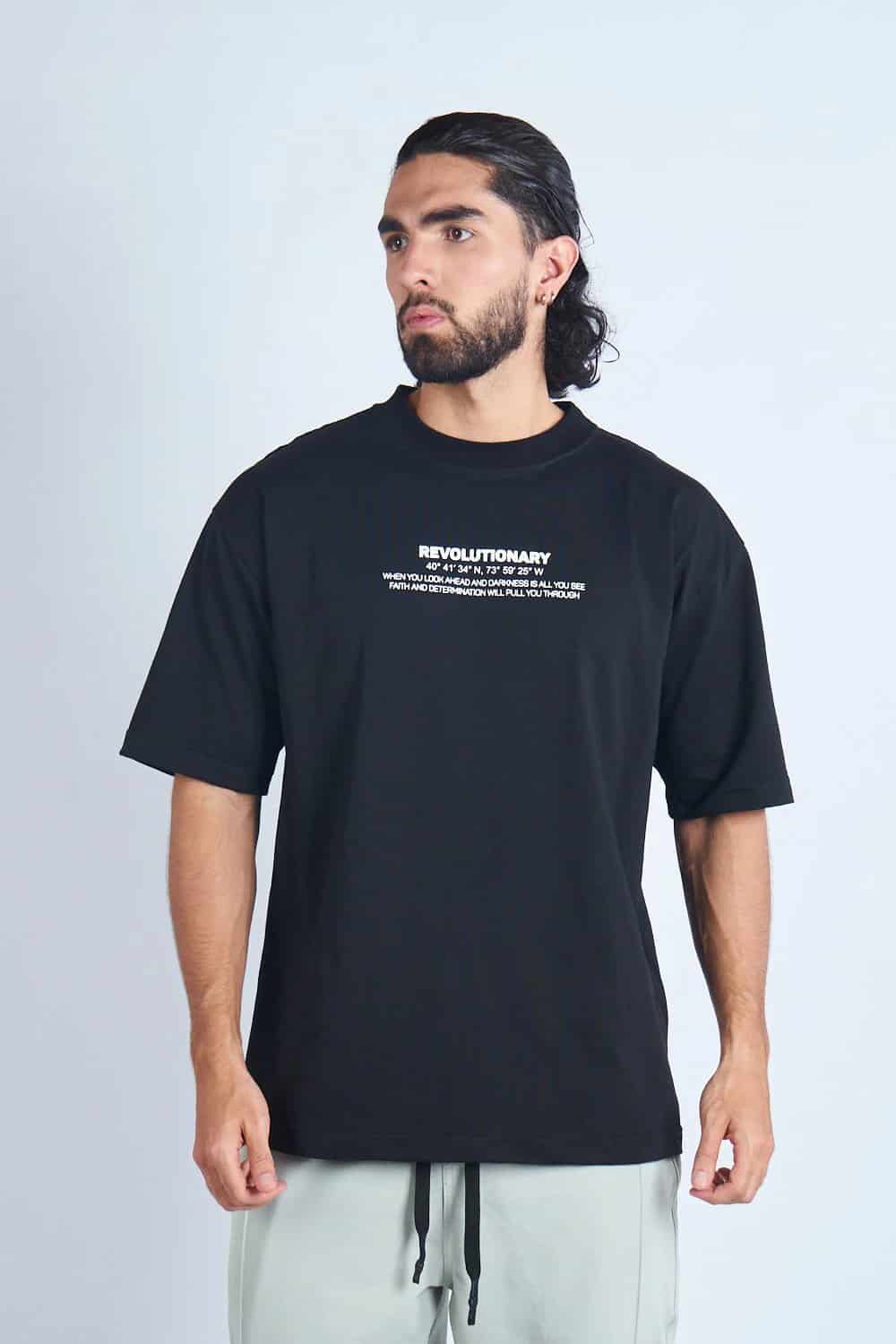 CAMISETA OVERSIZE NEGRA [DROP 0:0] - miniatura 1