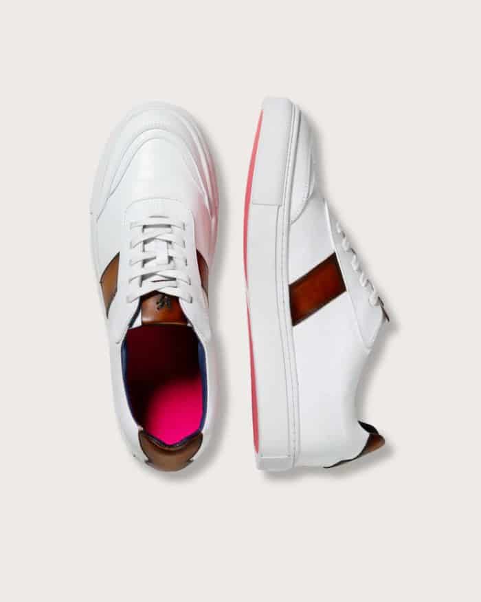 Sneaker Pisa Bianco-Caramelo - miniatura 2