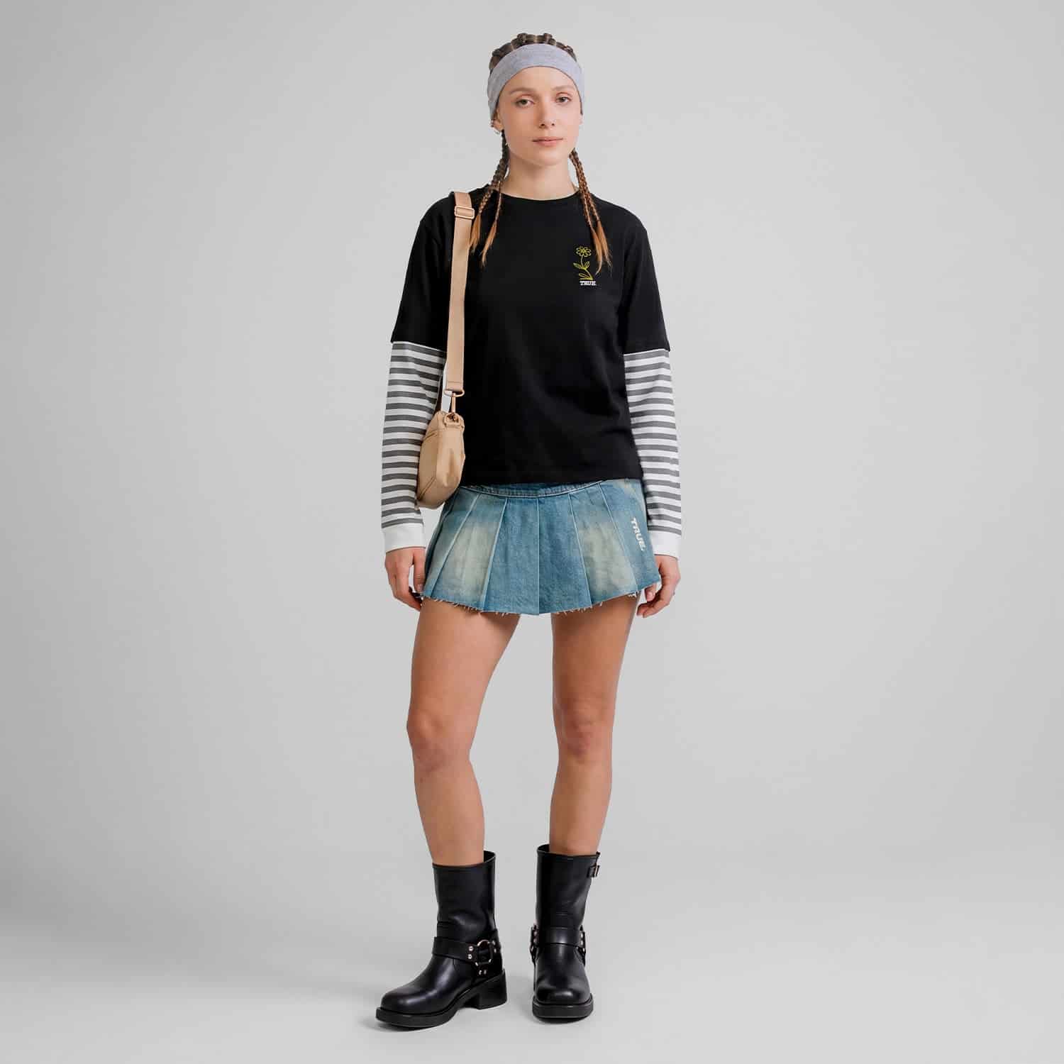 Flower Boxy LS - Black - miniatura 8