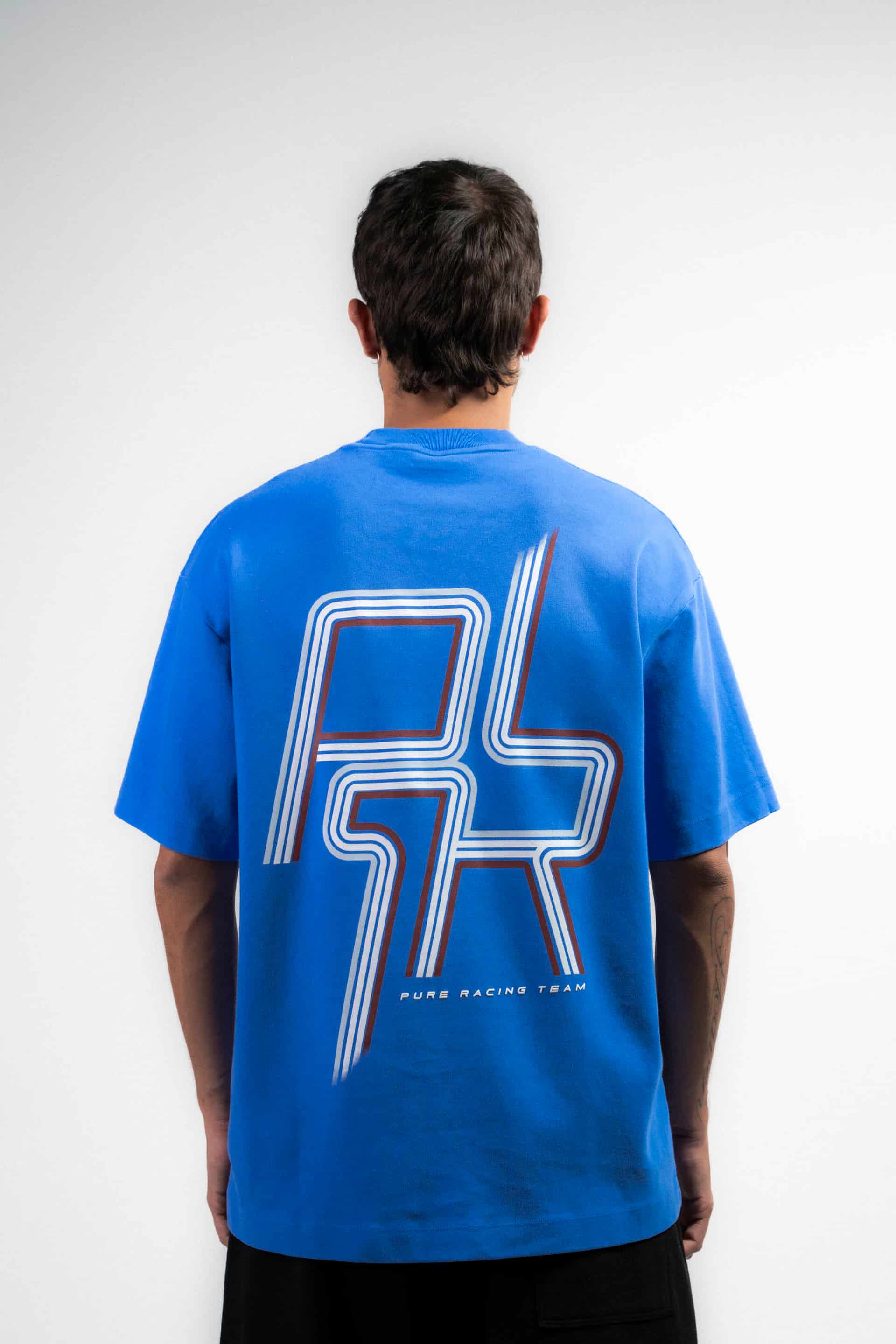 Overdrive Blue Racing Lines T-Shirt - miniatura 3