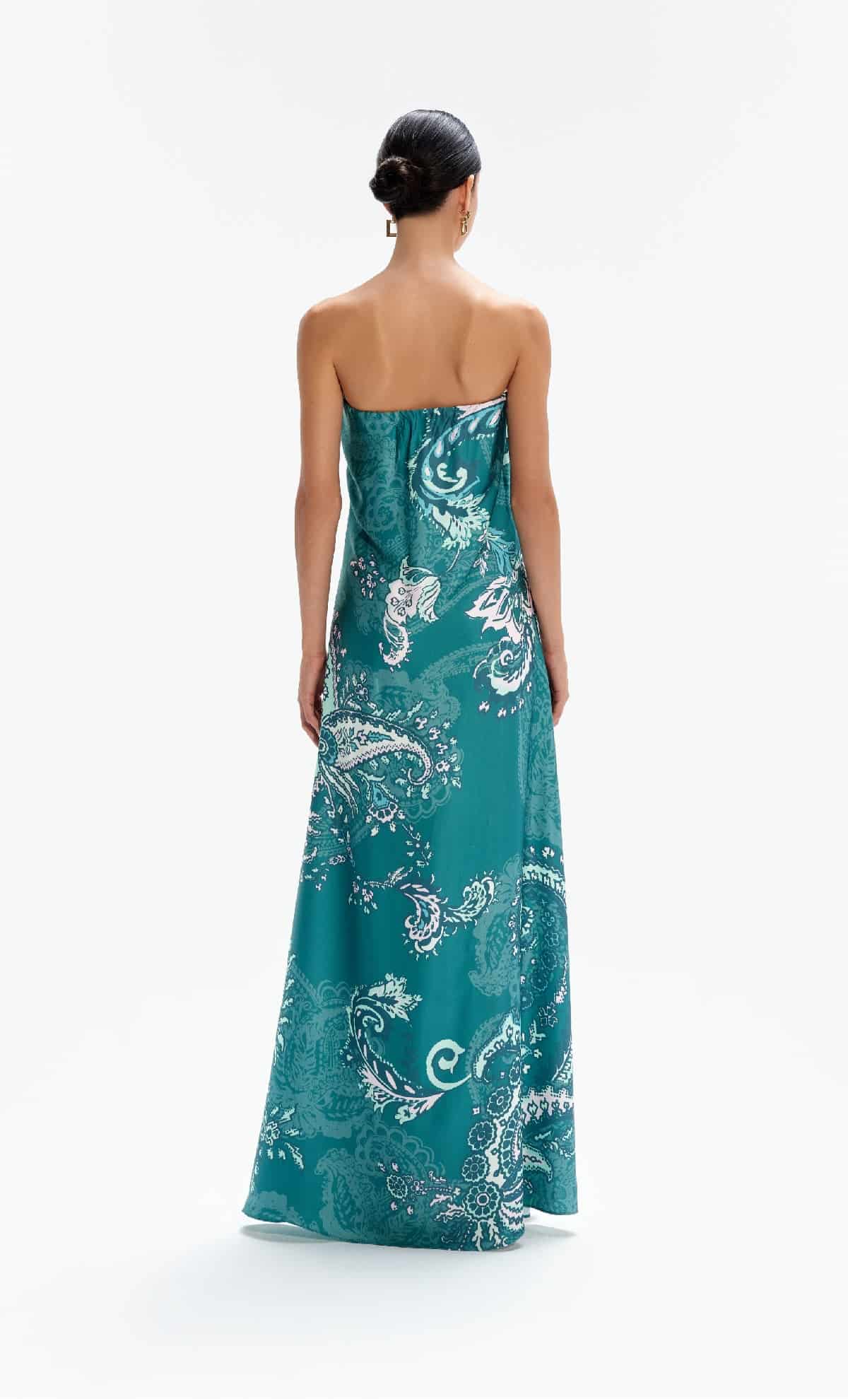 Vestido largo Solanum Paisley - miniatura 2
