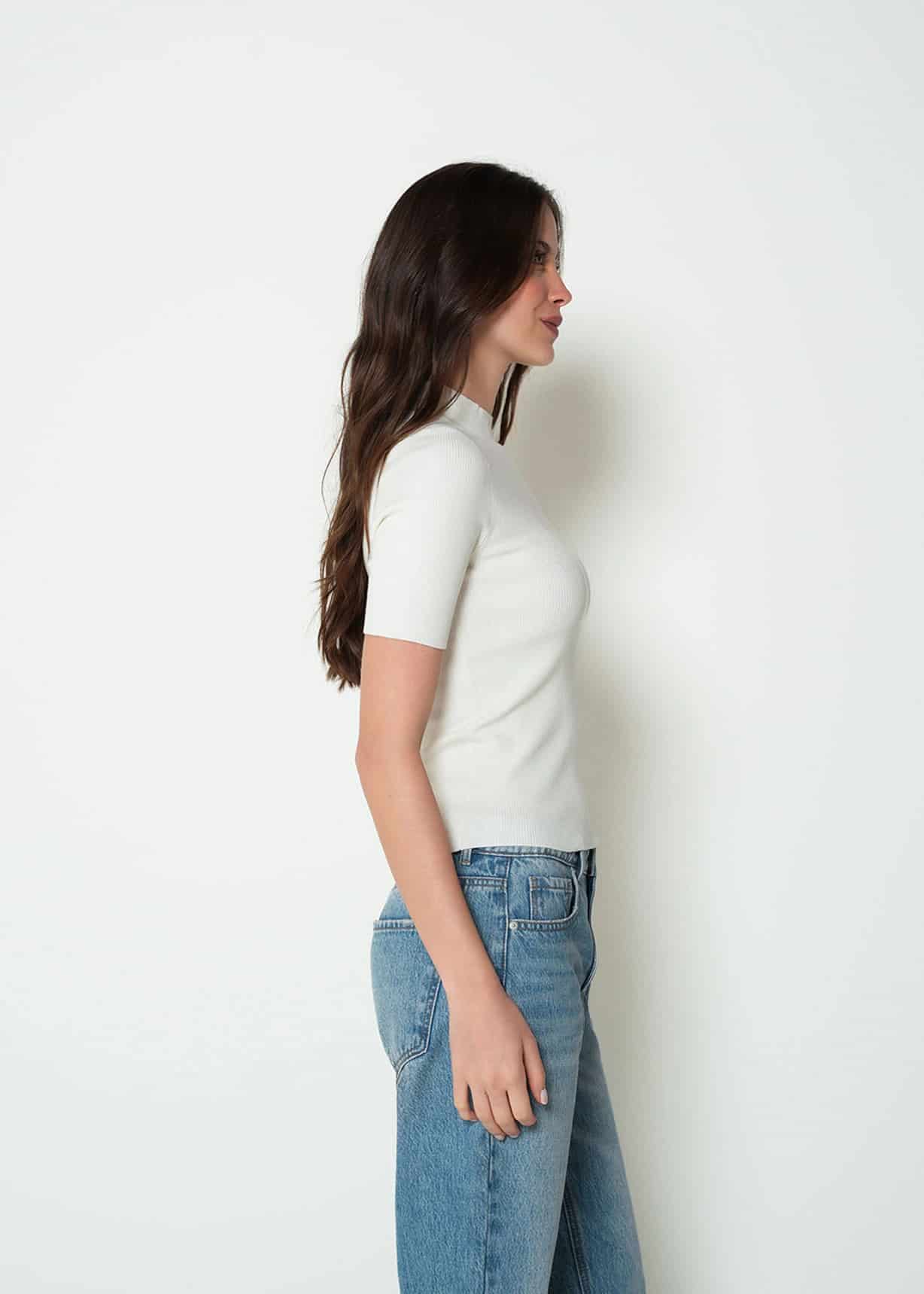 Camiseta tejida manga corta - miniatura 2