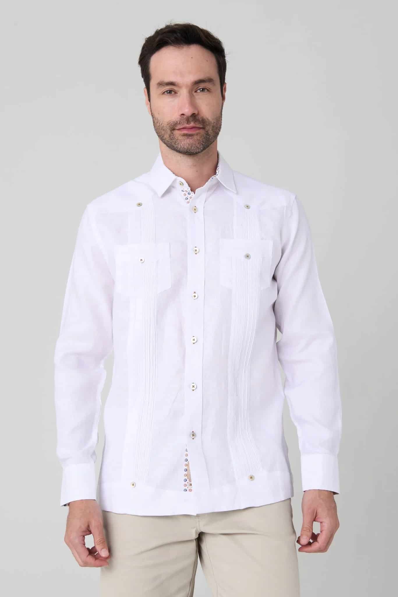 Guayabera presidencial Jon Sonen linen - miniatura 5