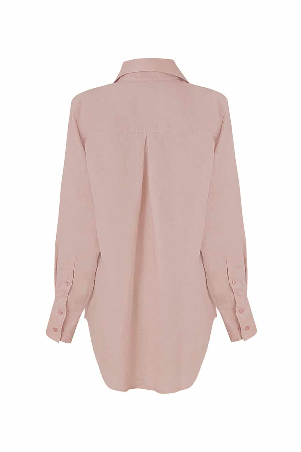 Camisa New Giorgina Rosa lino - miniatura 2