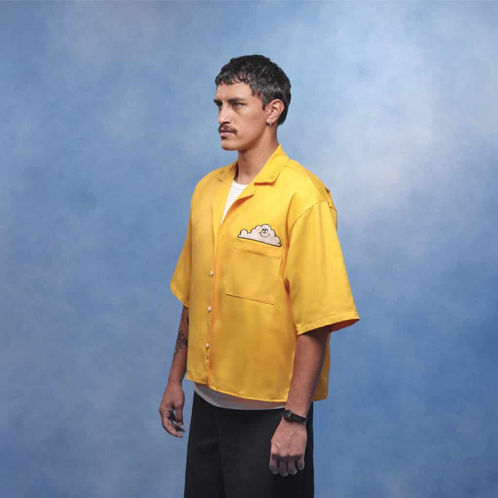 Camisa de botones nube amarilla - miniatura 3