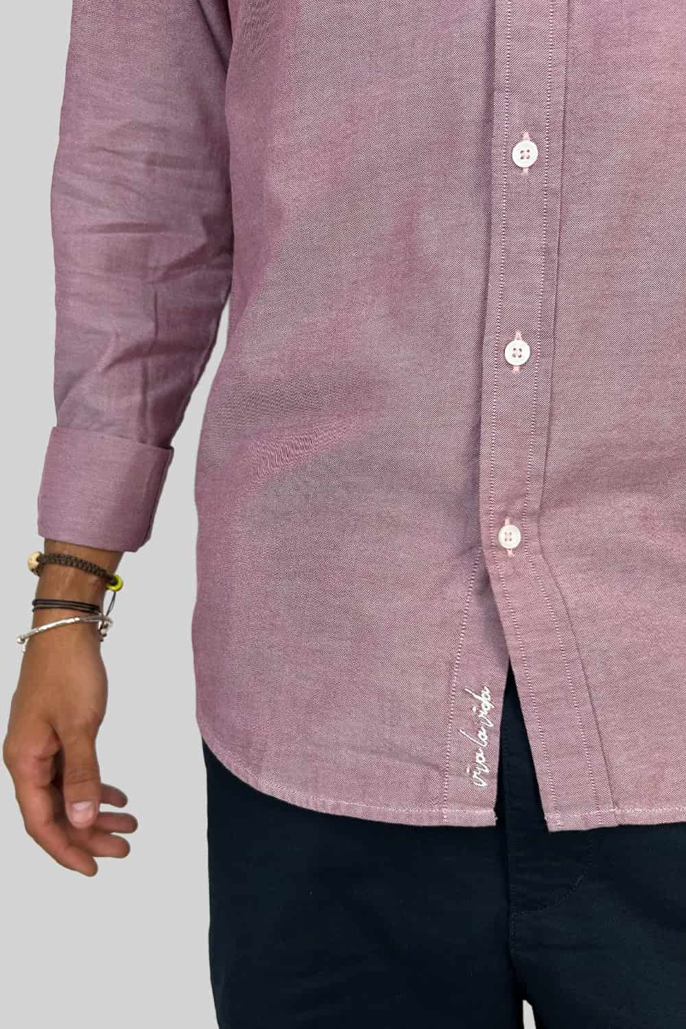 CAMISA OXFORD DOTTED RED - miniatura 4