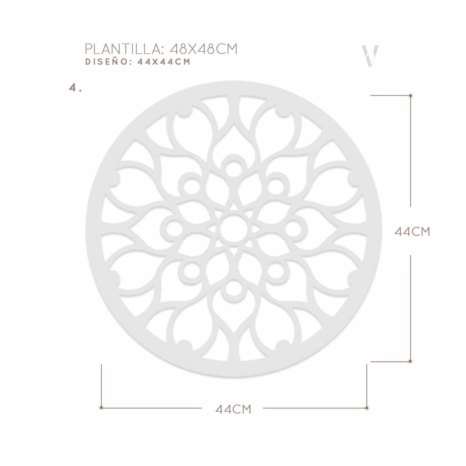 Plantillas para pintar, Vamarú Stencils, Colección Armonía 25cm y 48cm, 5und - miniatura 16