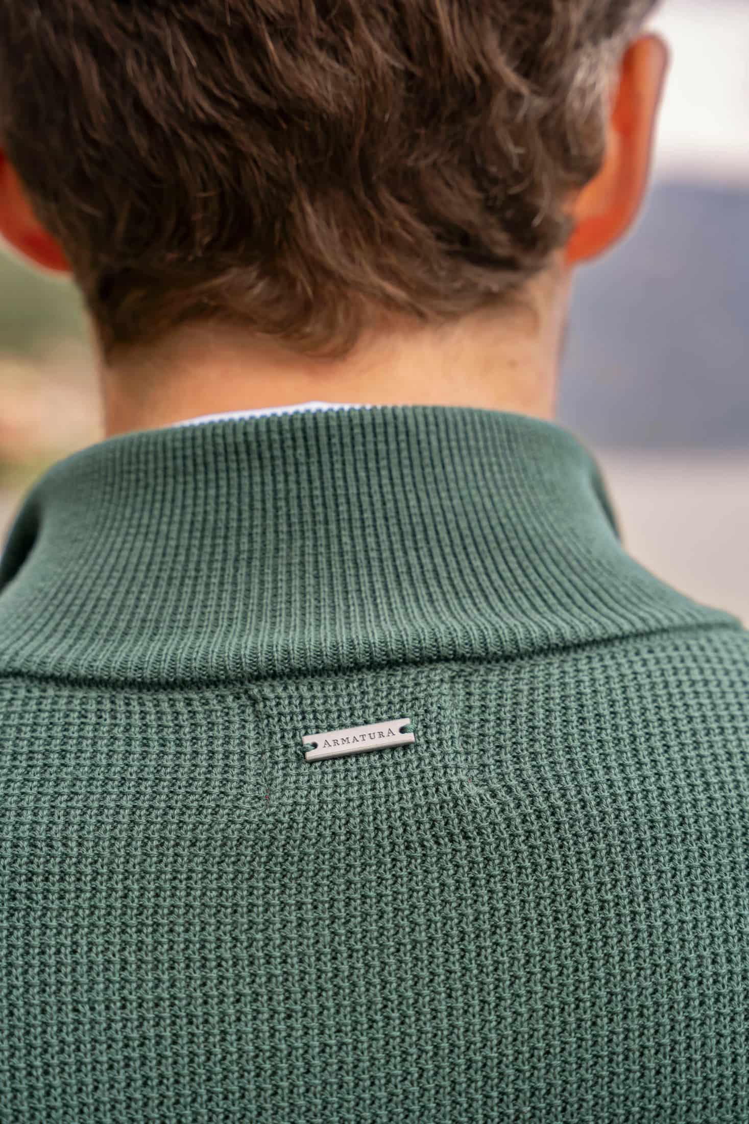 Suéter Halfzip Brienno Hombre Verde Pino - miniatura 4