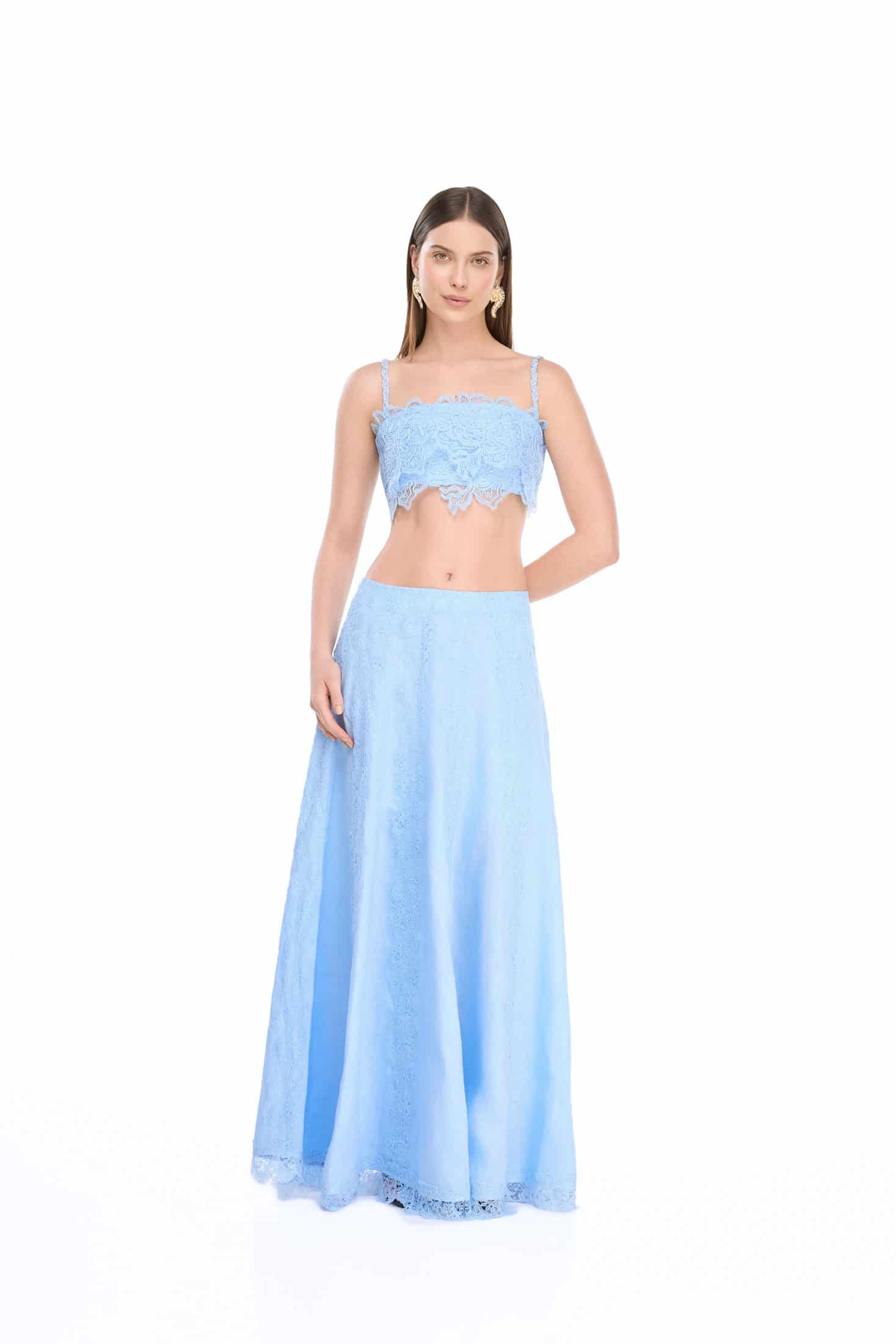 RESPLANDOR MAXI SKIRT BLUE - miniatura 1