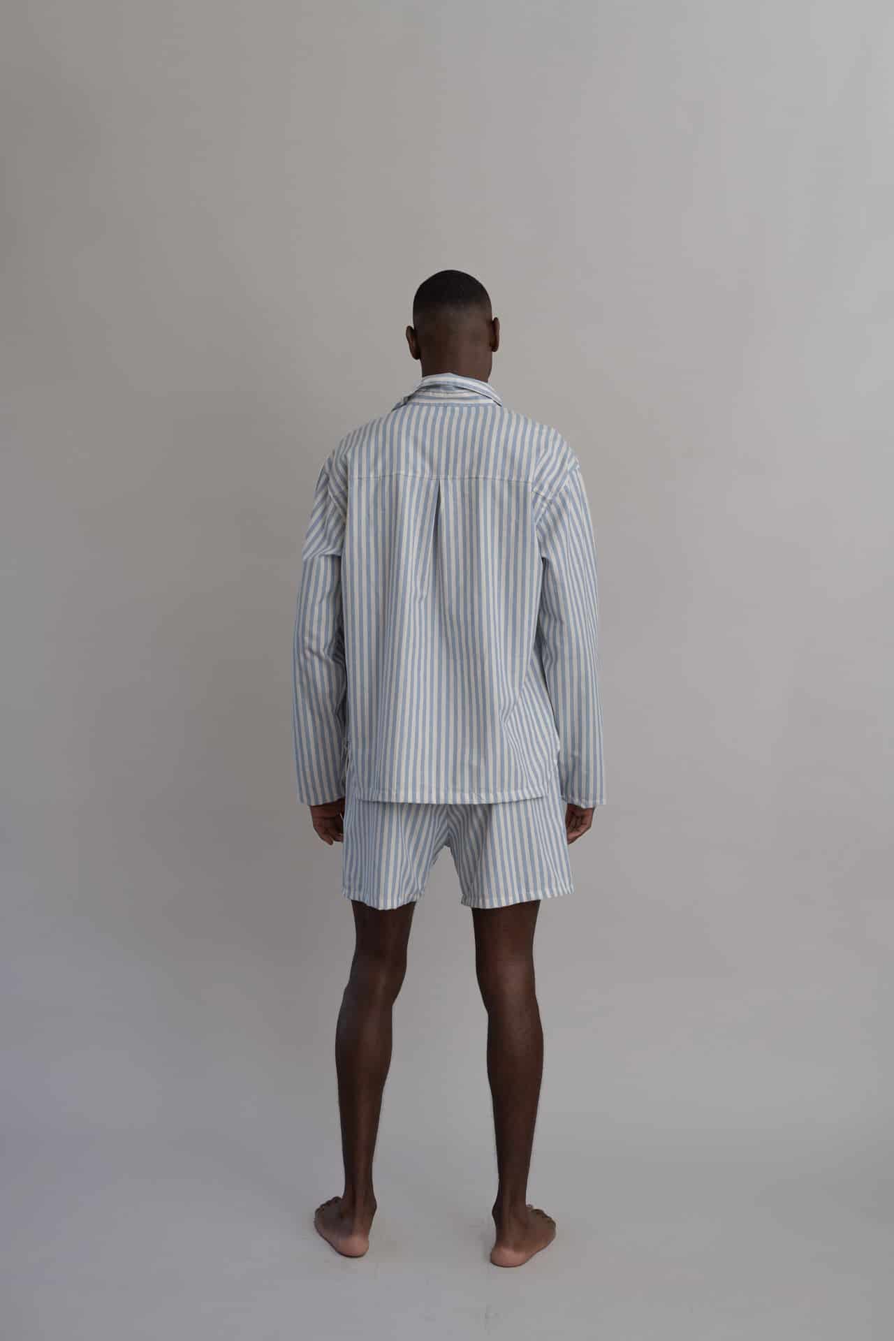 Camisa rayas celeste - miniatura 3