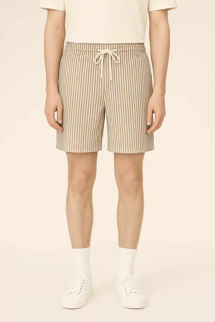 Short rayas blanco y café - miniatura 1