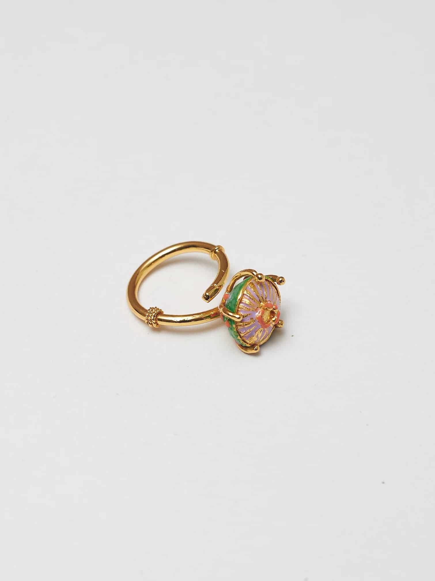 GREEN MIDI HAT RING - miniatura 2