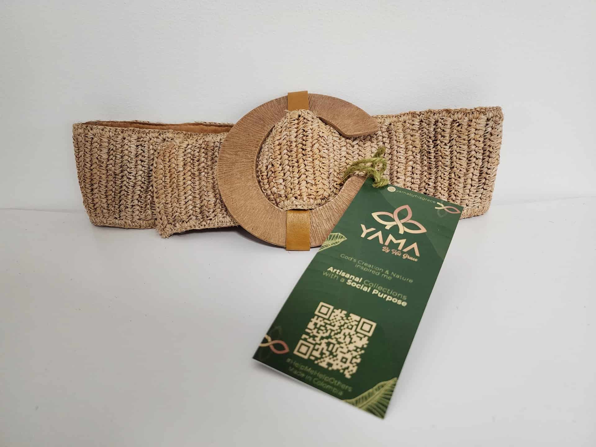 Natural Fiber Wood Belt - miniatura 1