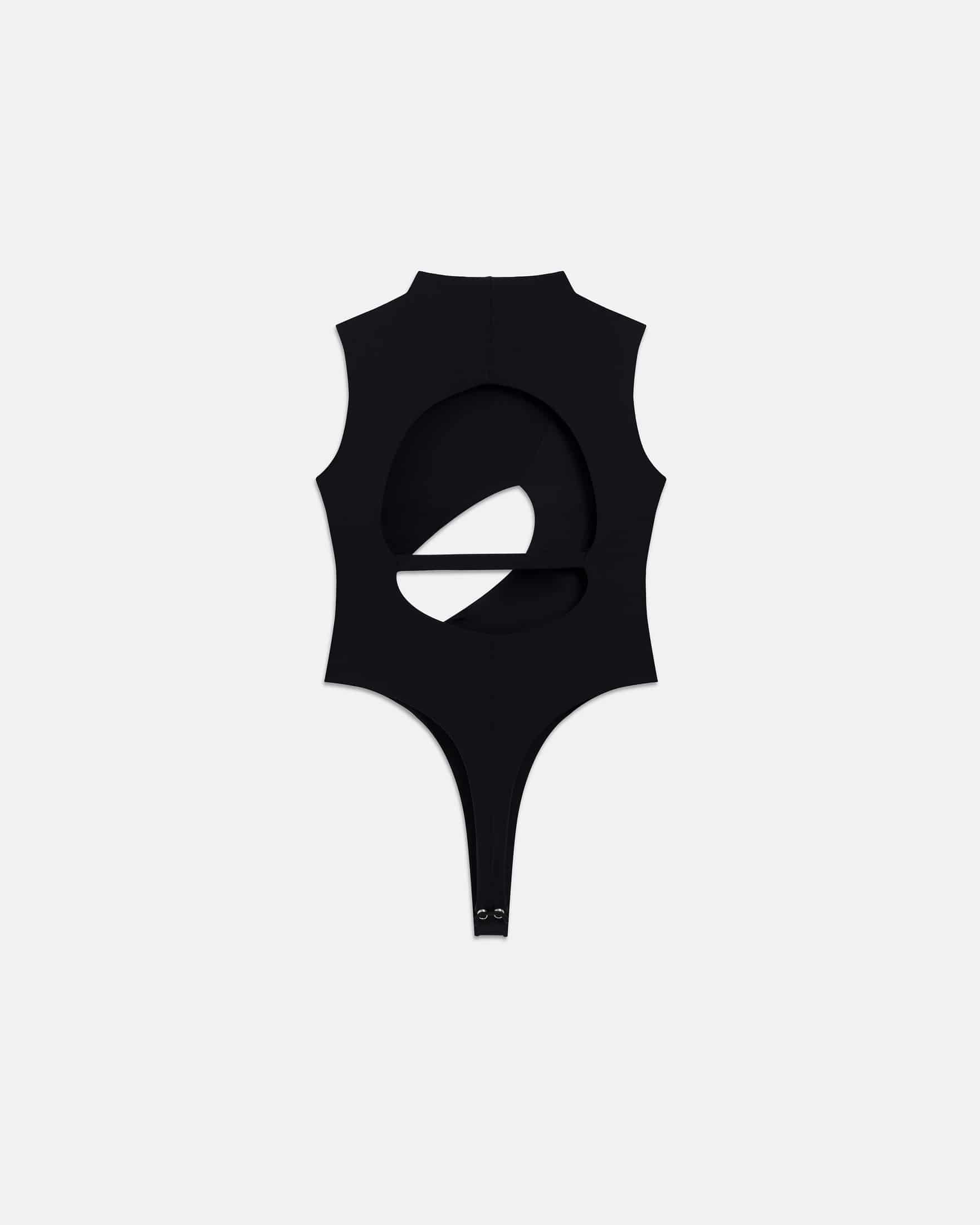 W Basics Asymetric Backless Body Black - miniatura 3