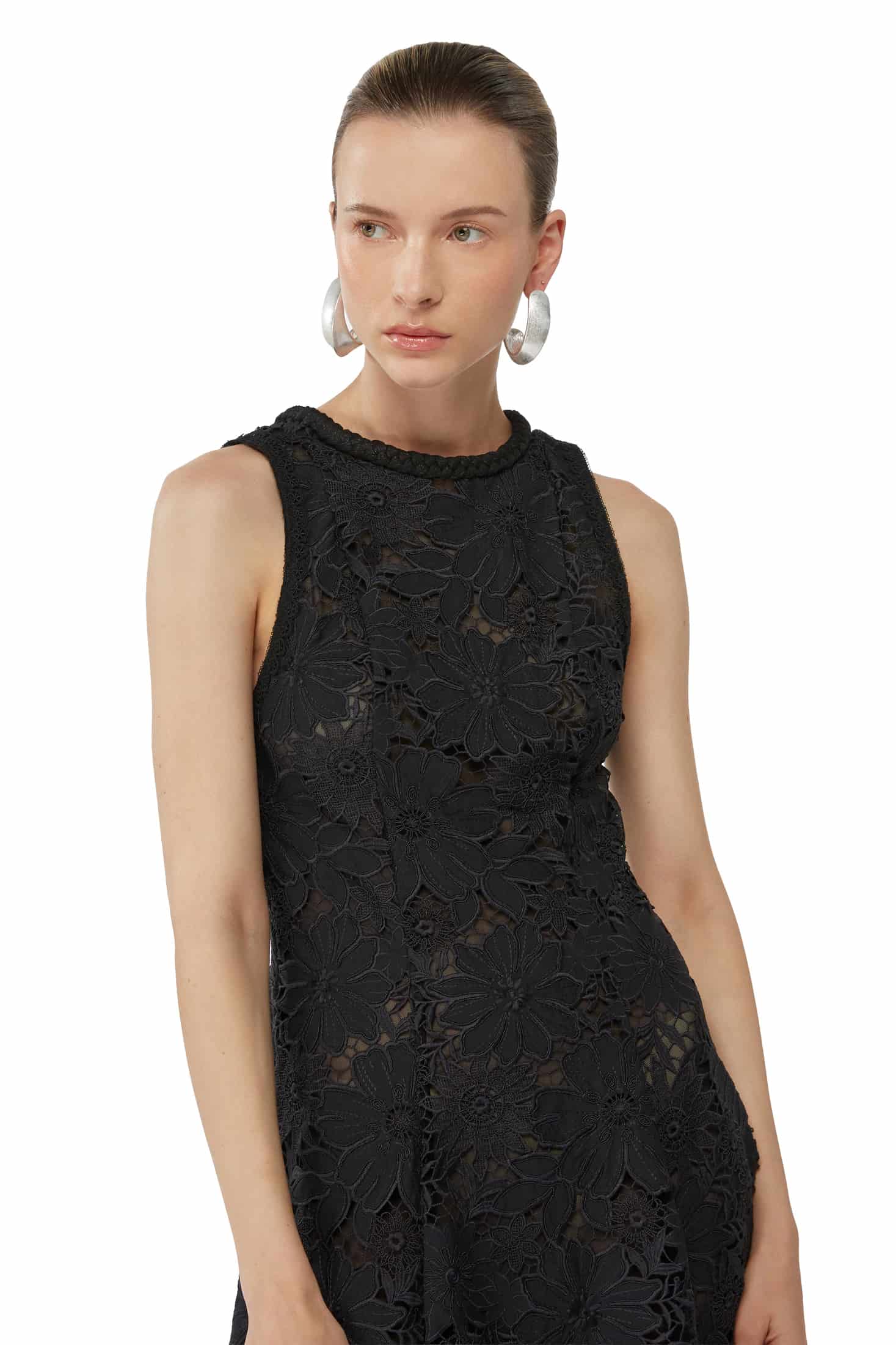 FARAH MIDI DRESS BLACK - miniatura 2
