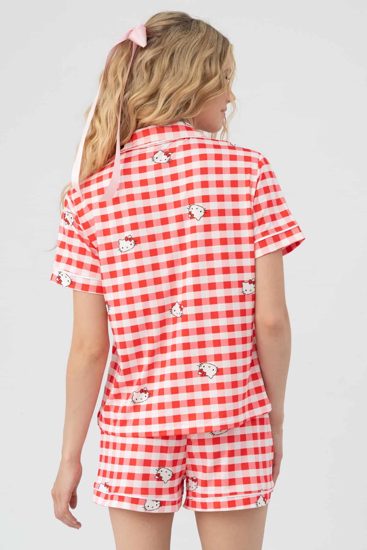Set short Paris rojo con blanco - miniatura 4