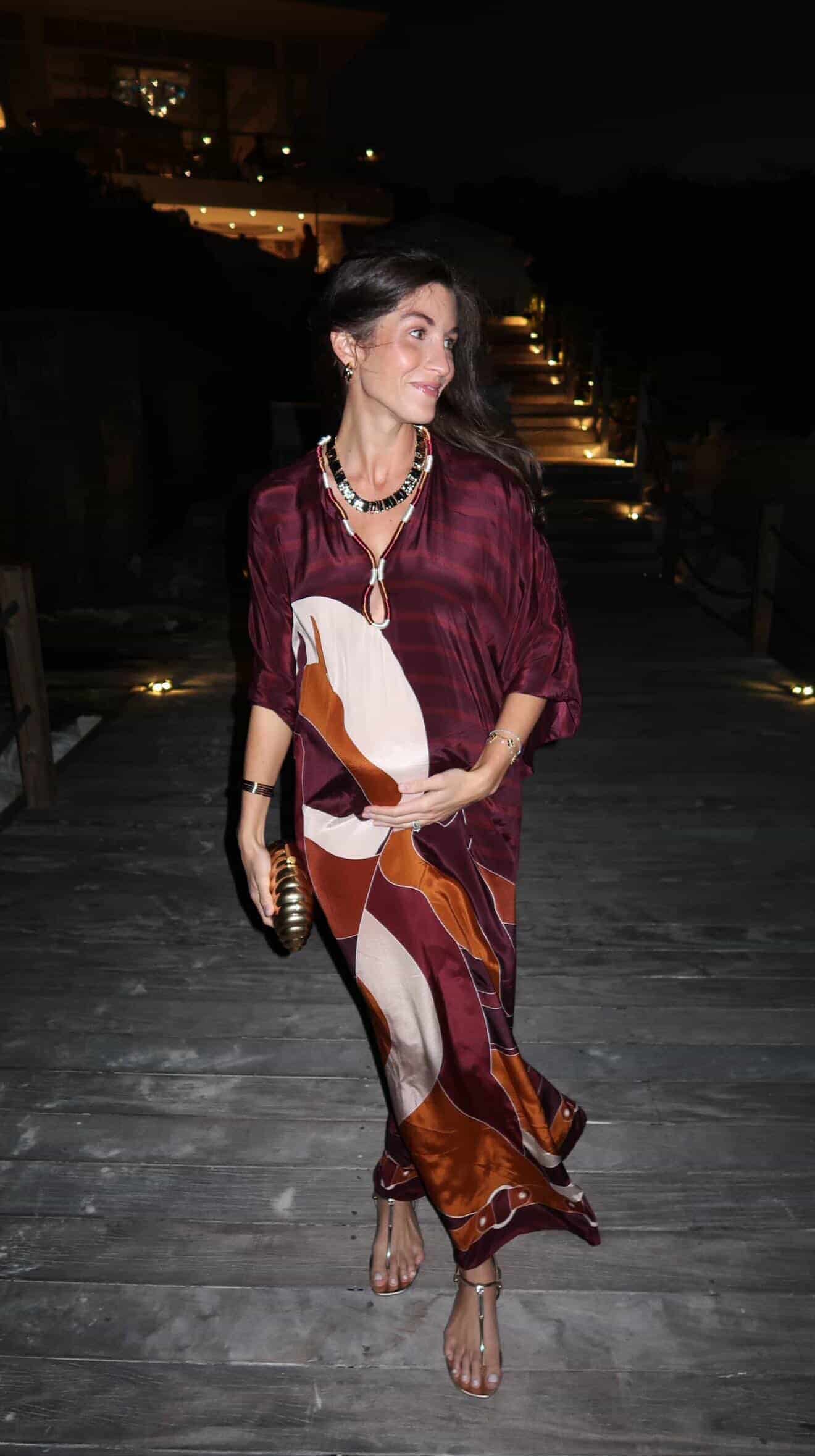Andina Crepe Chine Tunic / Purple Horses - miniatura 4