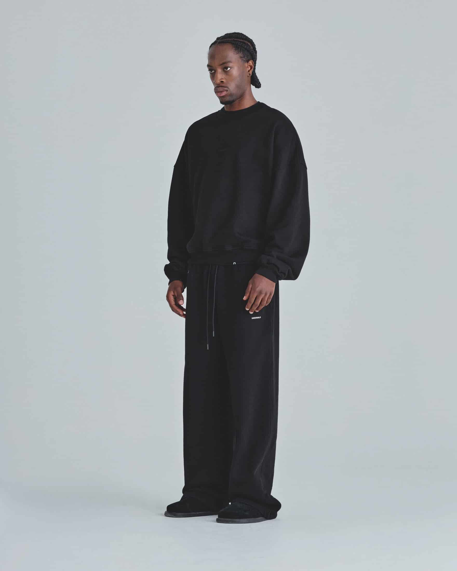 Line Basic Boxy Fit Crewneck Black - miniatura 5