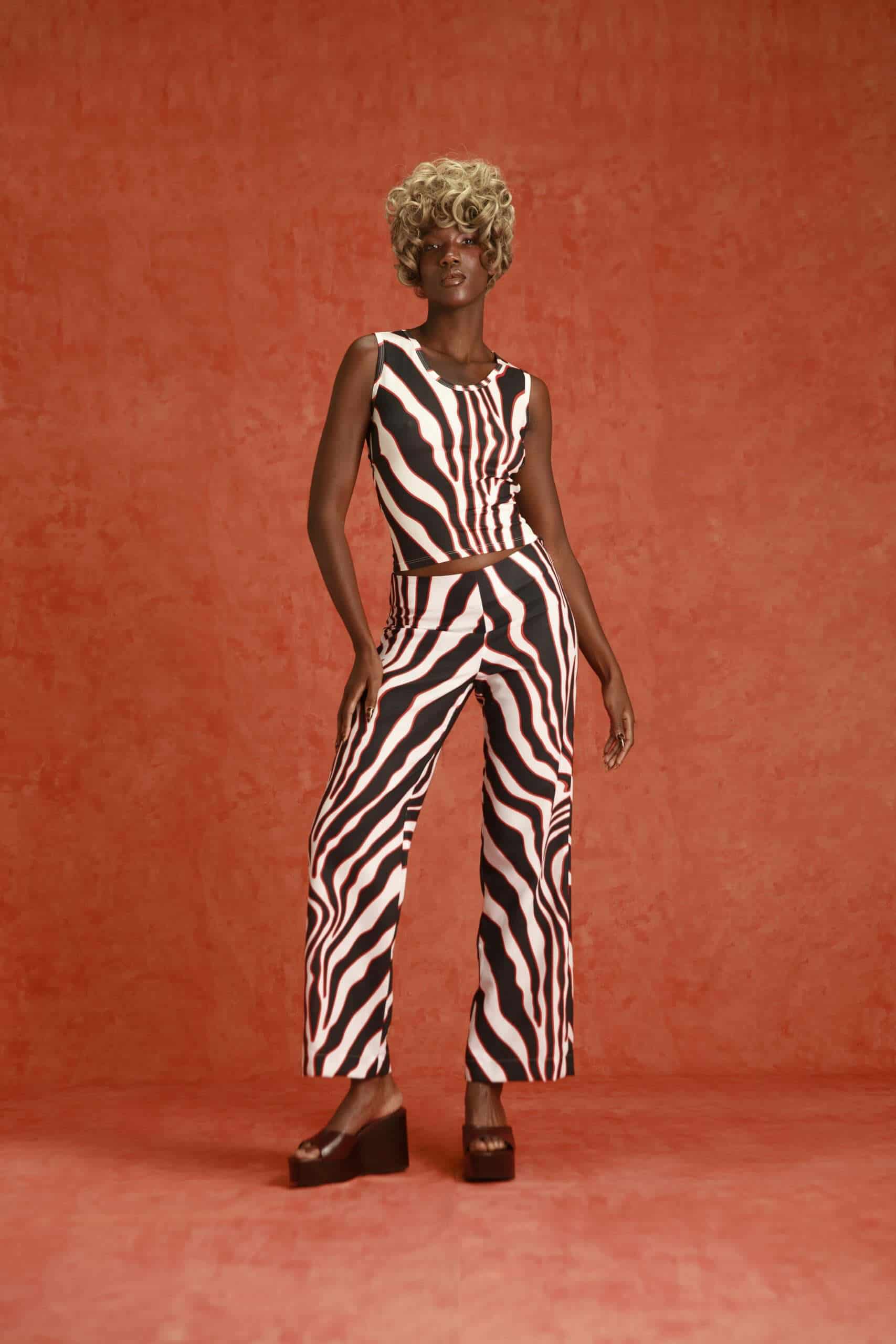Roena Pants in Zebra - miniatura 1