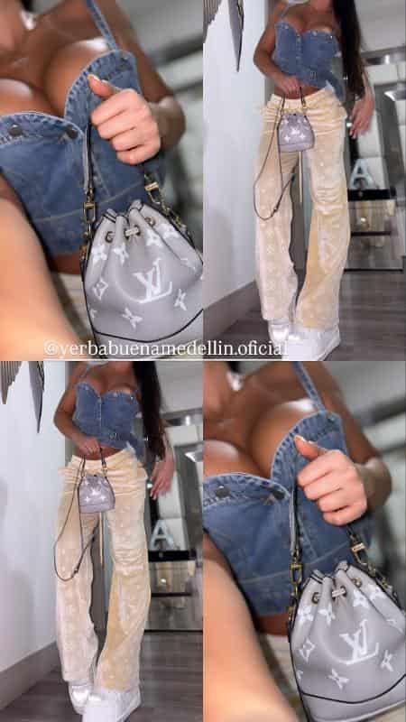 BRALETTE JEANS CON BOTONES LC - miniatura 3