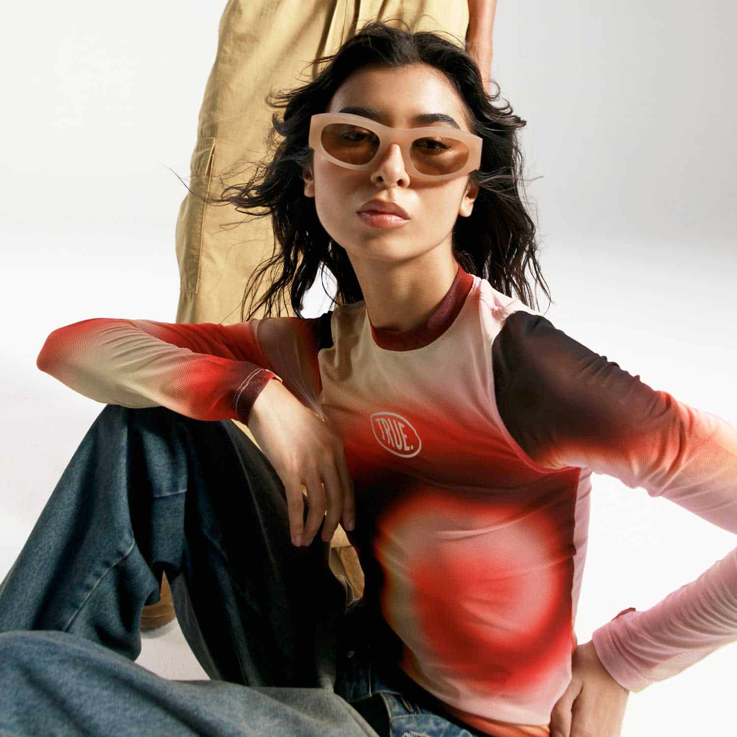 Gradient Mesh LS Tee - Pink - miniatura 6