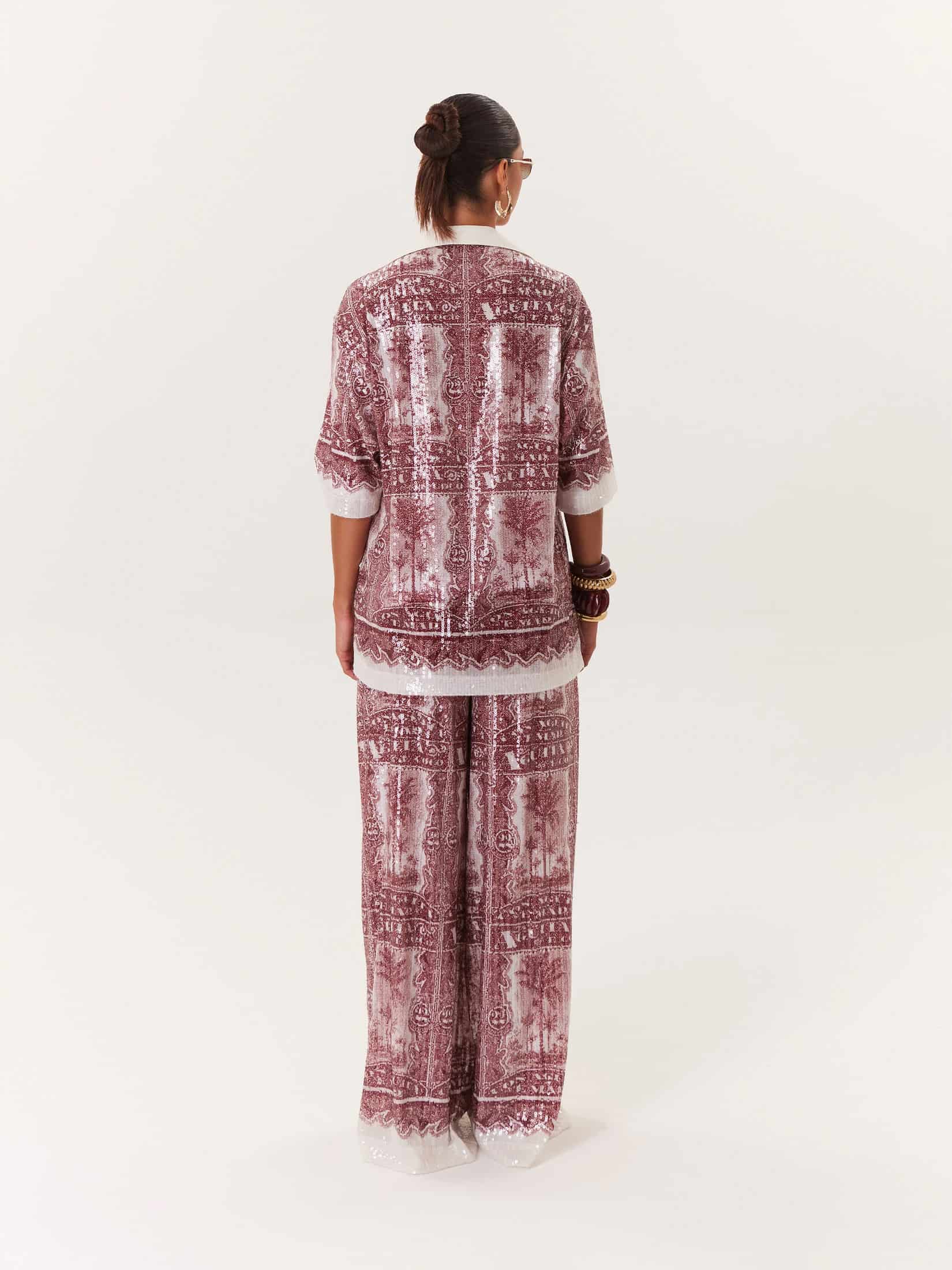Blouse Antojito 22  - Vino - miniatura 3