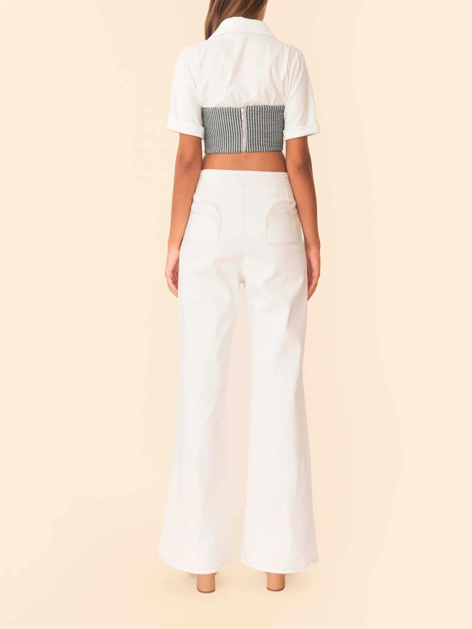 SEFINA TOP GREEN STRIPES - miniatura 4