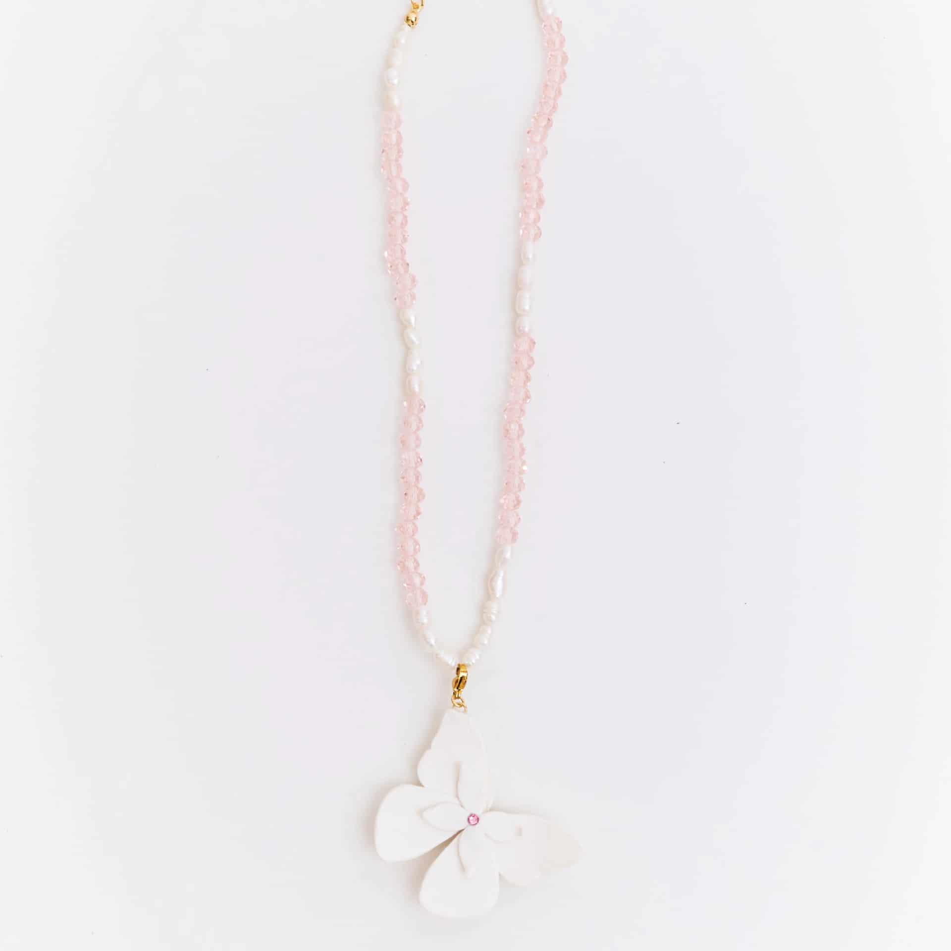 Collar Alas en Flor Blanco - miniatura 1