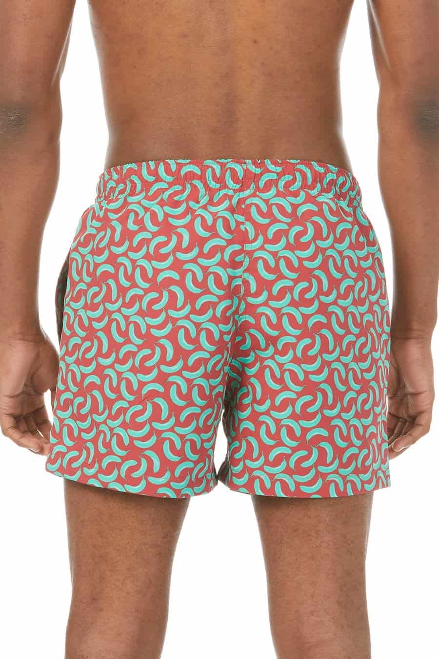 Men's bananas swim trunk burdeos - miniatura 5
