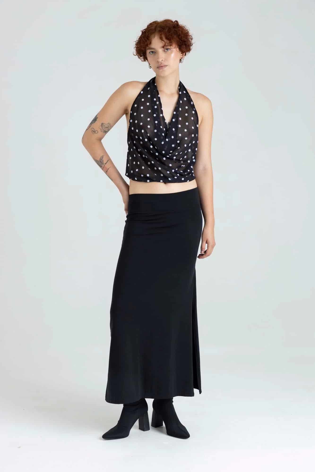 GABY DRAPED TOP - miniatura 20