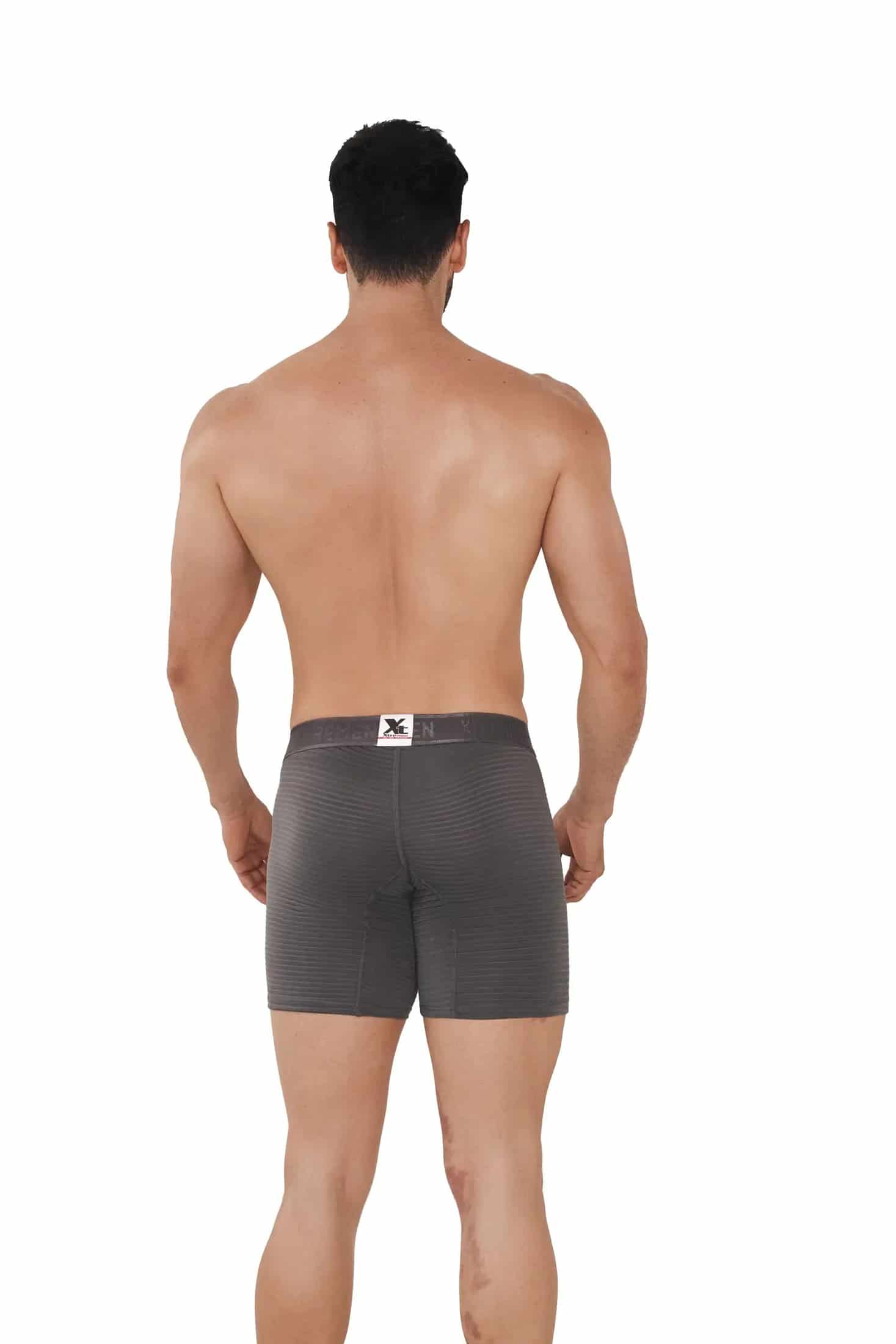 BOXER MICROFIBRA JACQUARD DESAGUJADO  GRIS OSCURO - miniatura 2