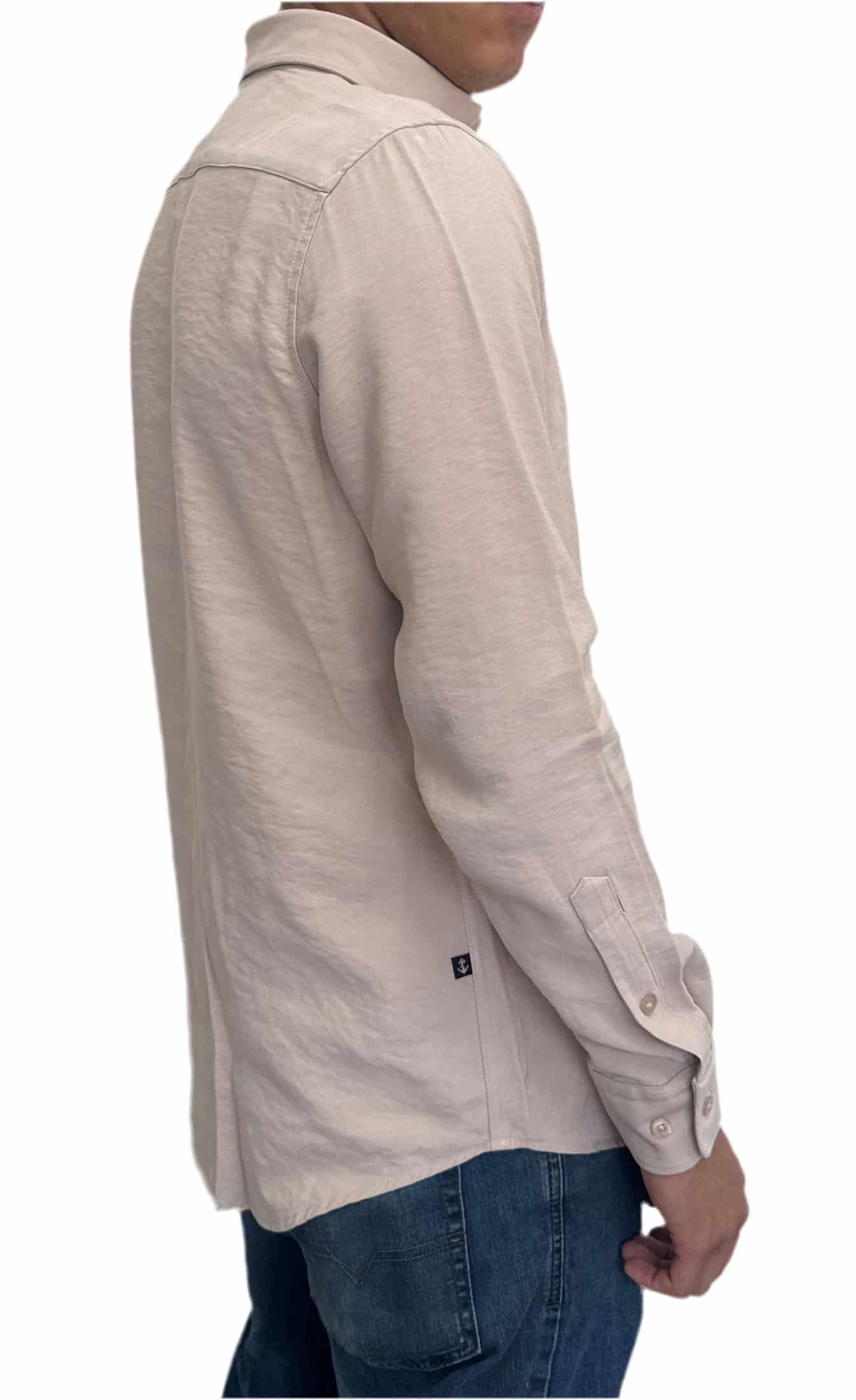 Camisa Beige en rayón - miniatura 4