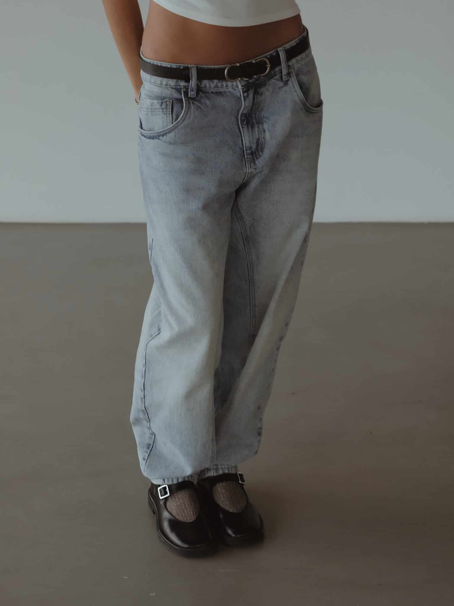 LONG BARREL JEAN - OLD LIGHT BLUE - miniatura 8