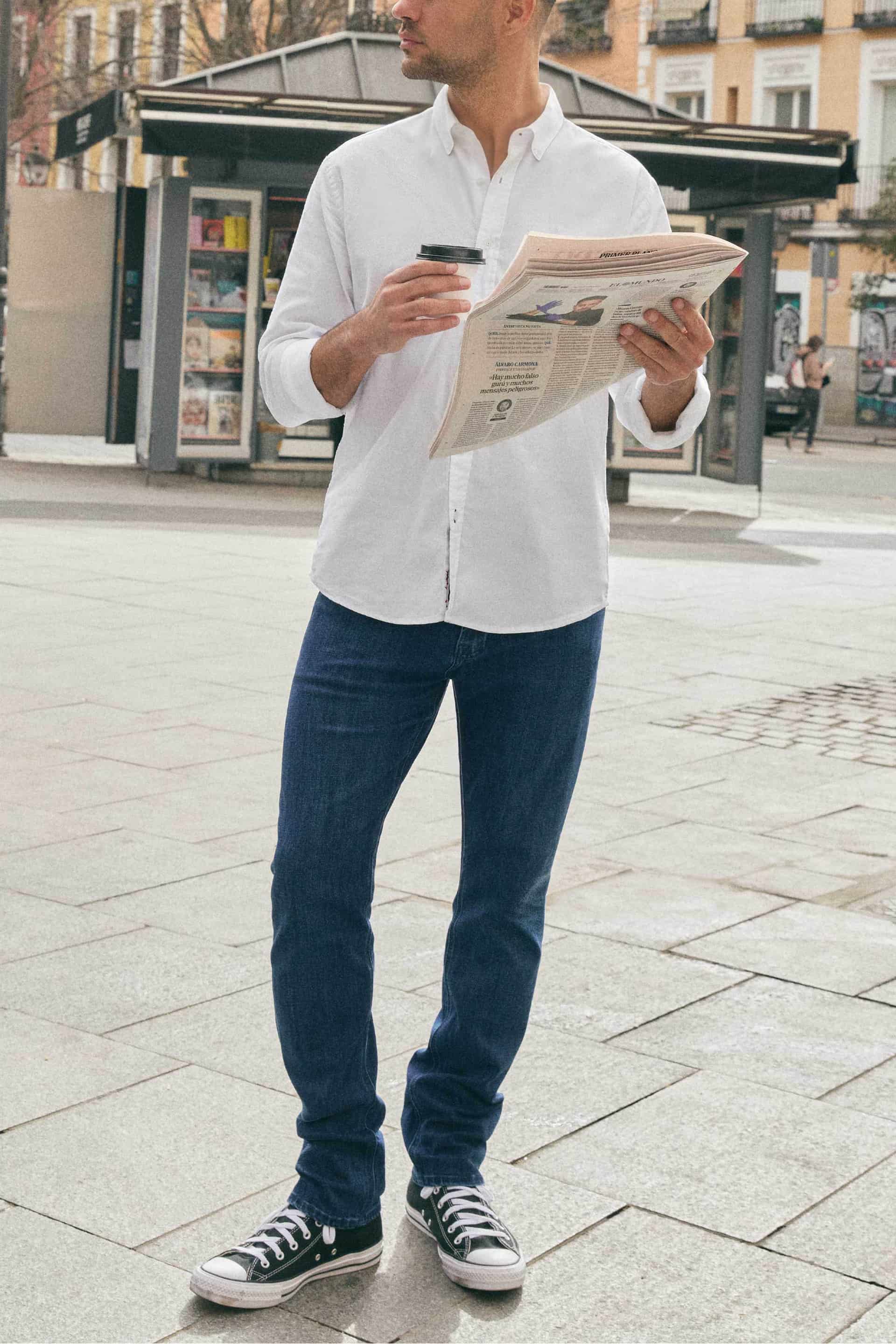 CAMISA OXFORD BLANCO - miniatura 4