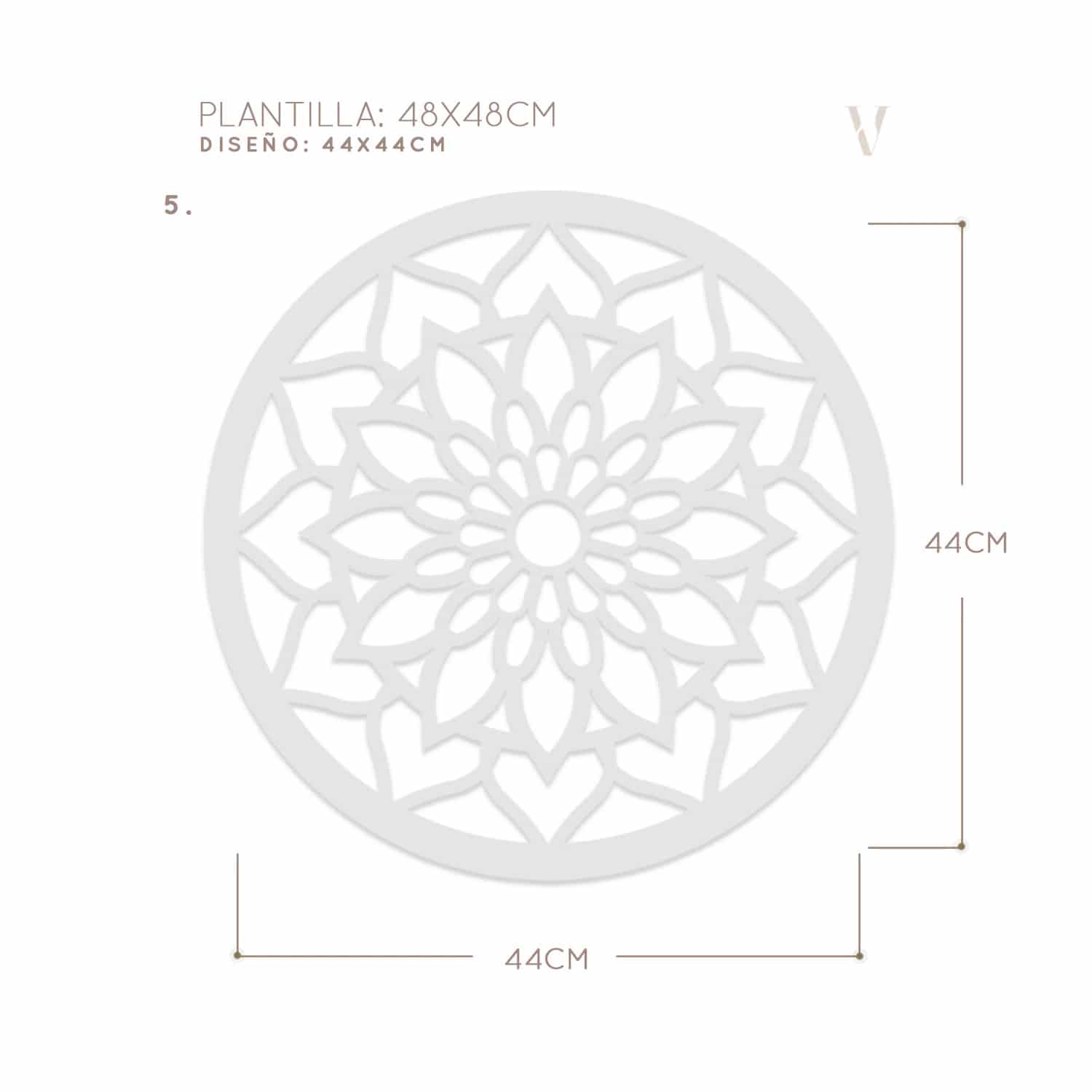 Plantillas para pintar, Vamarú Stencils, Colección Armonía 25cm y 48cm, 5und - miniatura 17