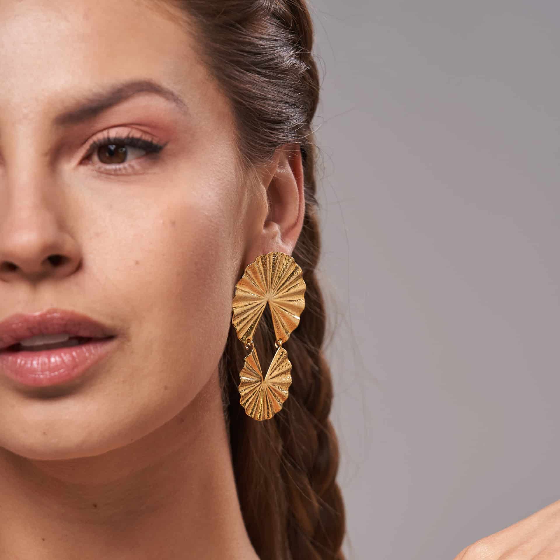 Solara Fan Earrings - miniatura 2