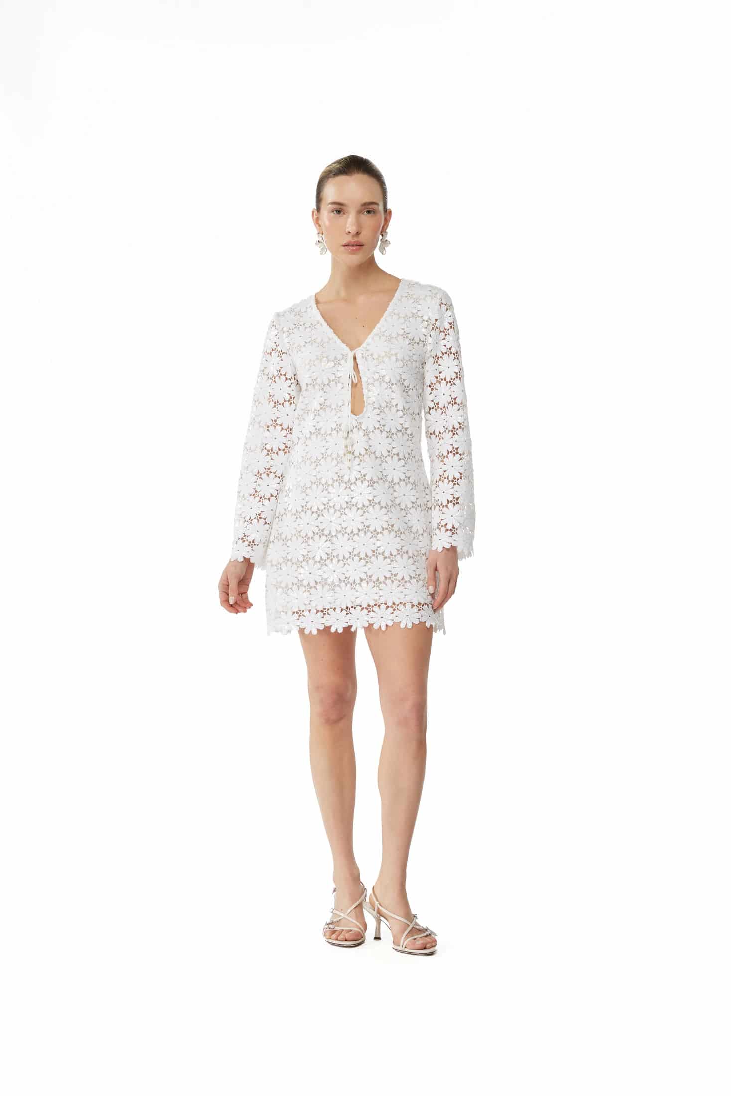 SERAPHINE MINI DRESS WHITE - miniatura 2