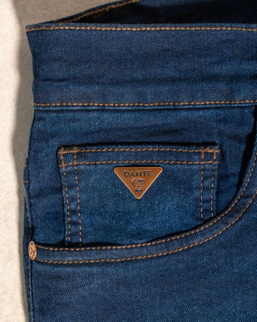 Jean Elastico Azul Oscuro Clasico Vintage - miniatura 7