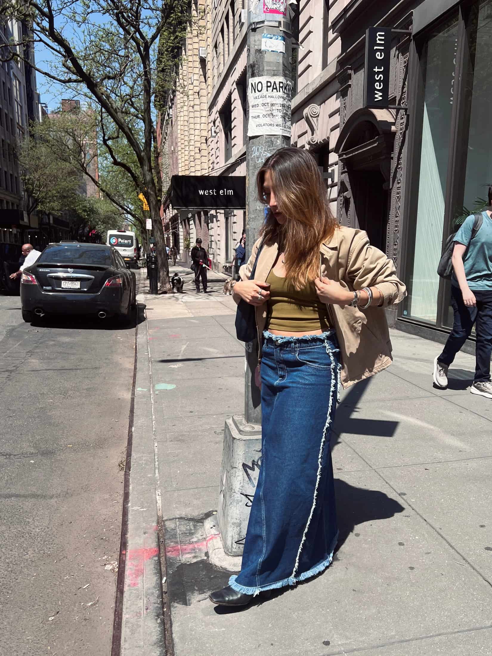 Falda Maxi Borders | Denim Oscuro - miniatura 4