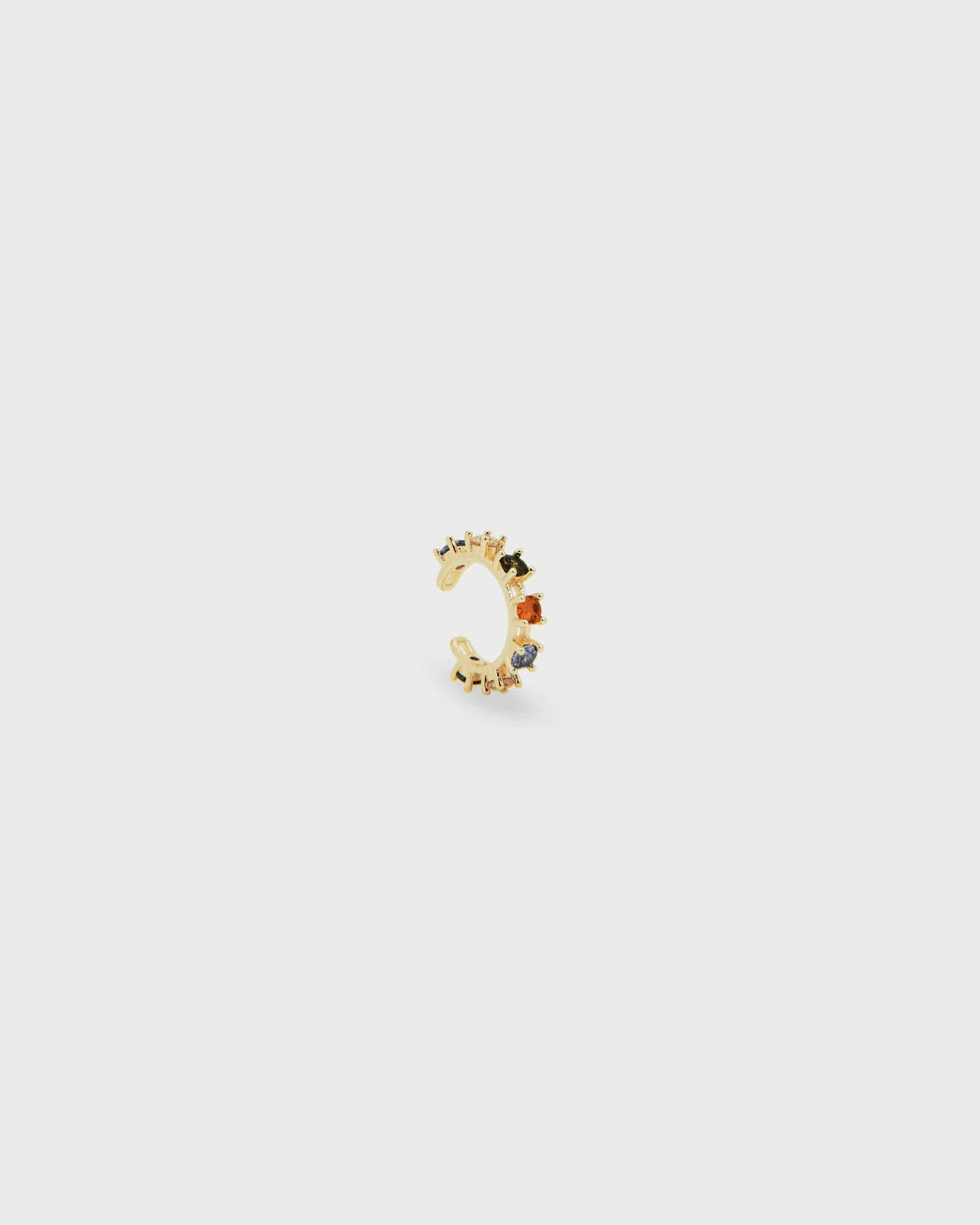 Earcuff Cristales Oro - miniatura 3
