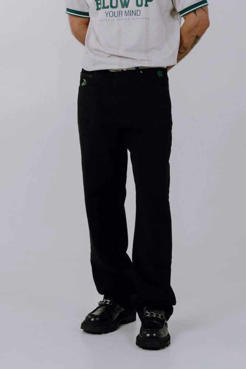 STRAIGHT FIT BLACK PANTS - miniatura 2