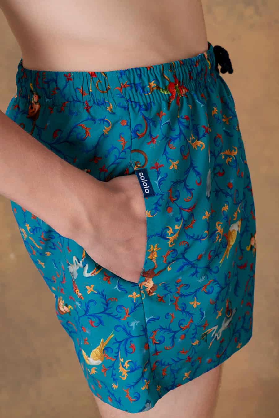 Men's swim trunk delphos teal - miniatura 4