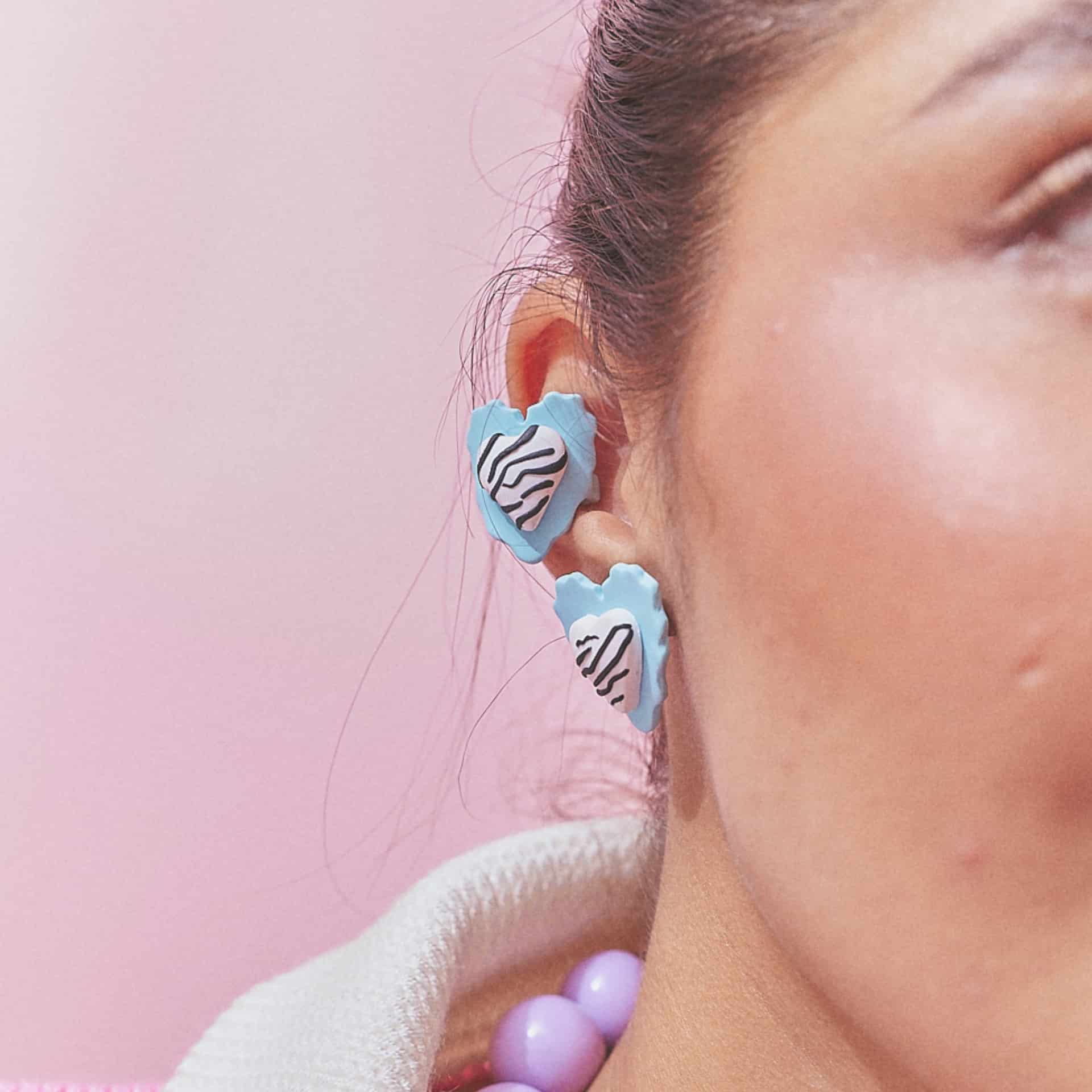 Aretes Corazón Rayado Mix Mini - miniatura 13