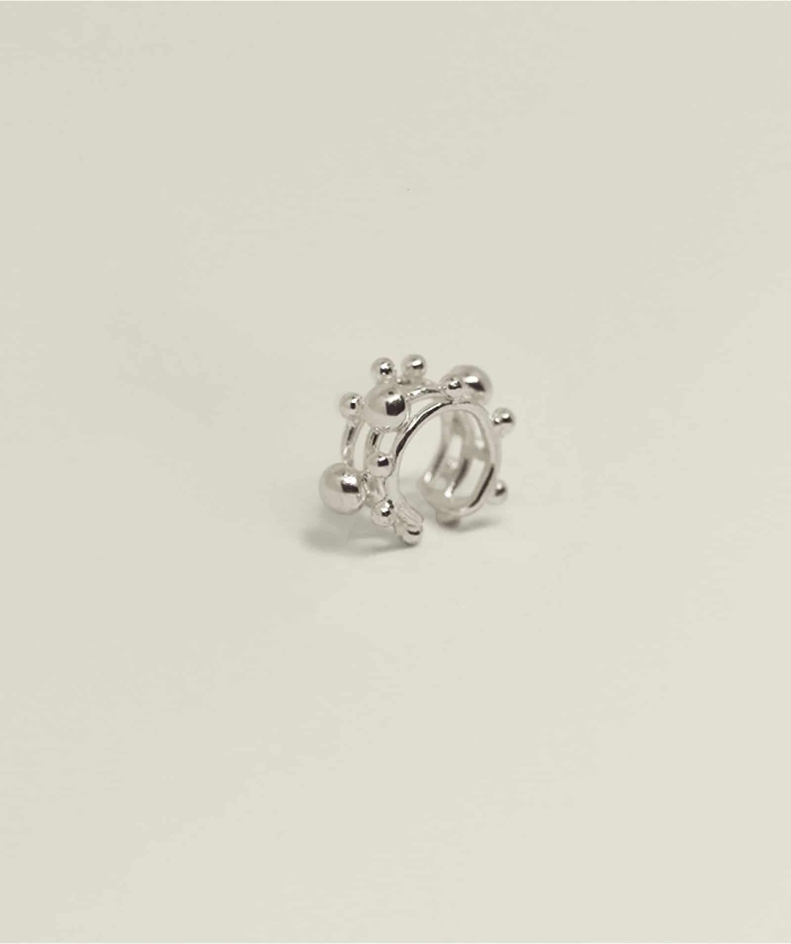 San Goli Ear Cuff Silver - miniatura 1