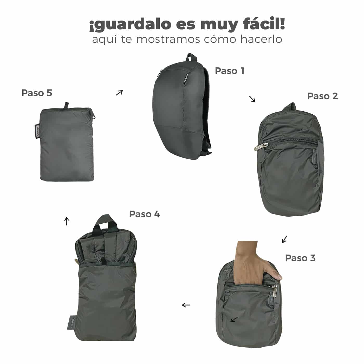 Morral Trekking ULTRA Estampado Funk Citybags Multicolor - miniatura 7