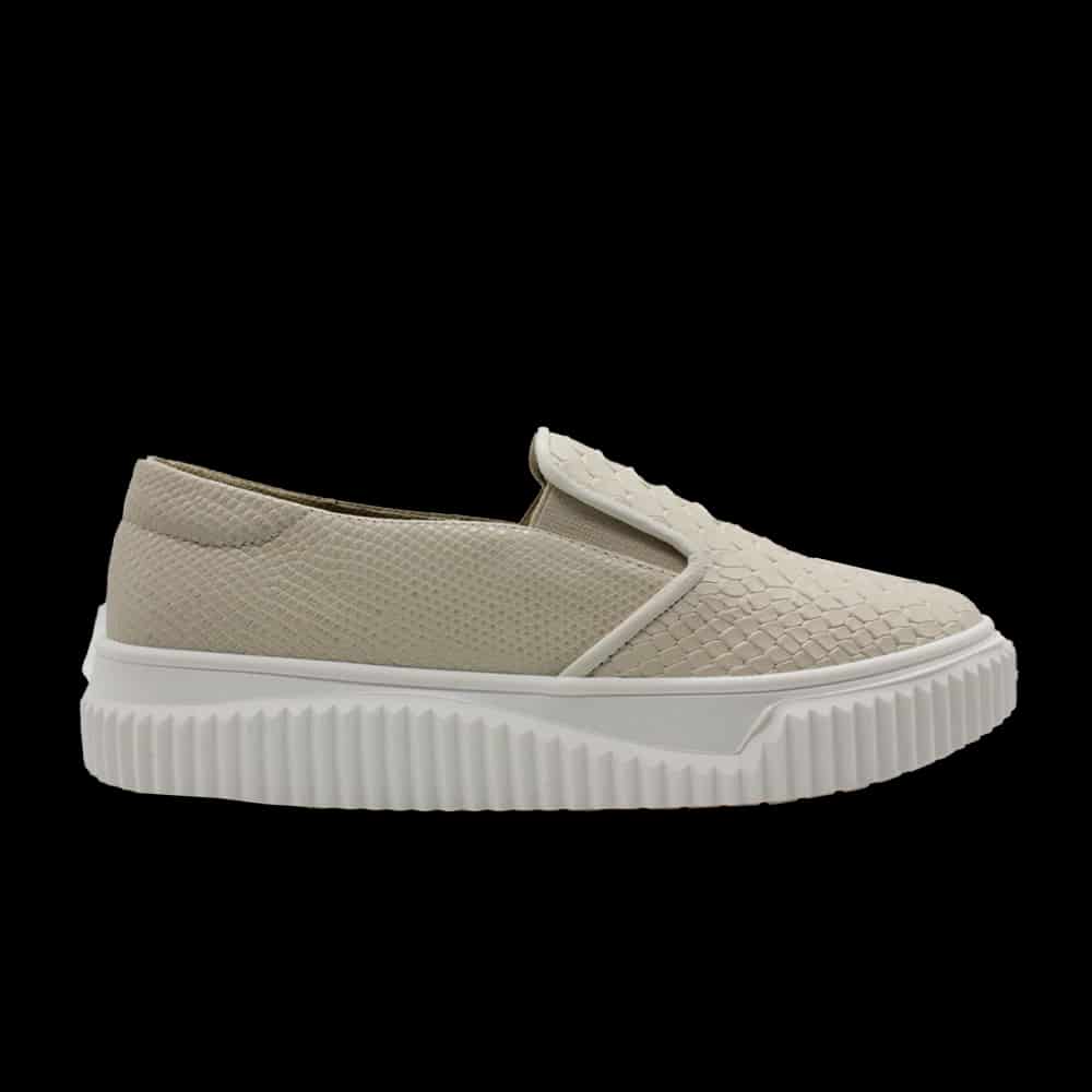 "Mimi" Tenis en cuero sin cordones - miniatura 4