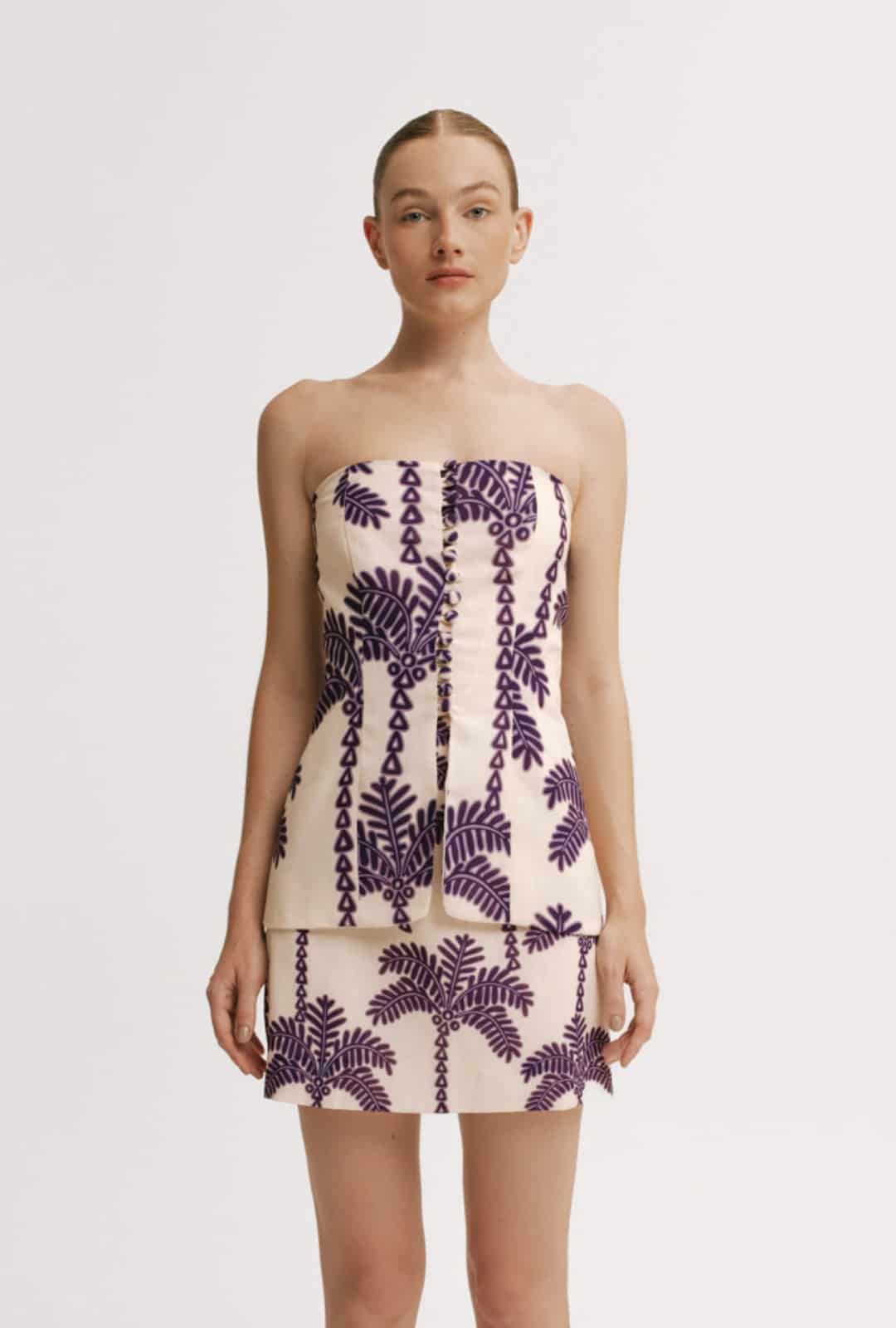 Blusa Mujer Avery & Falda Mujer Lili Malva - miniatura 1
