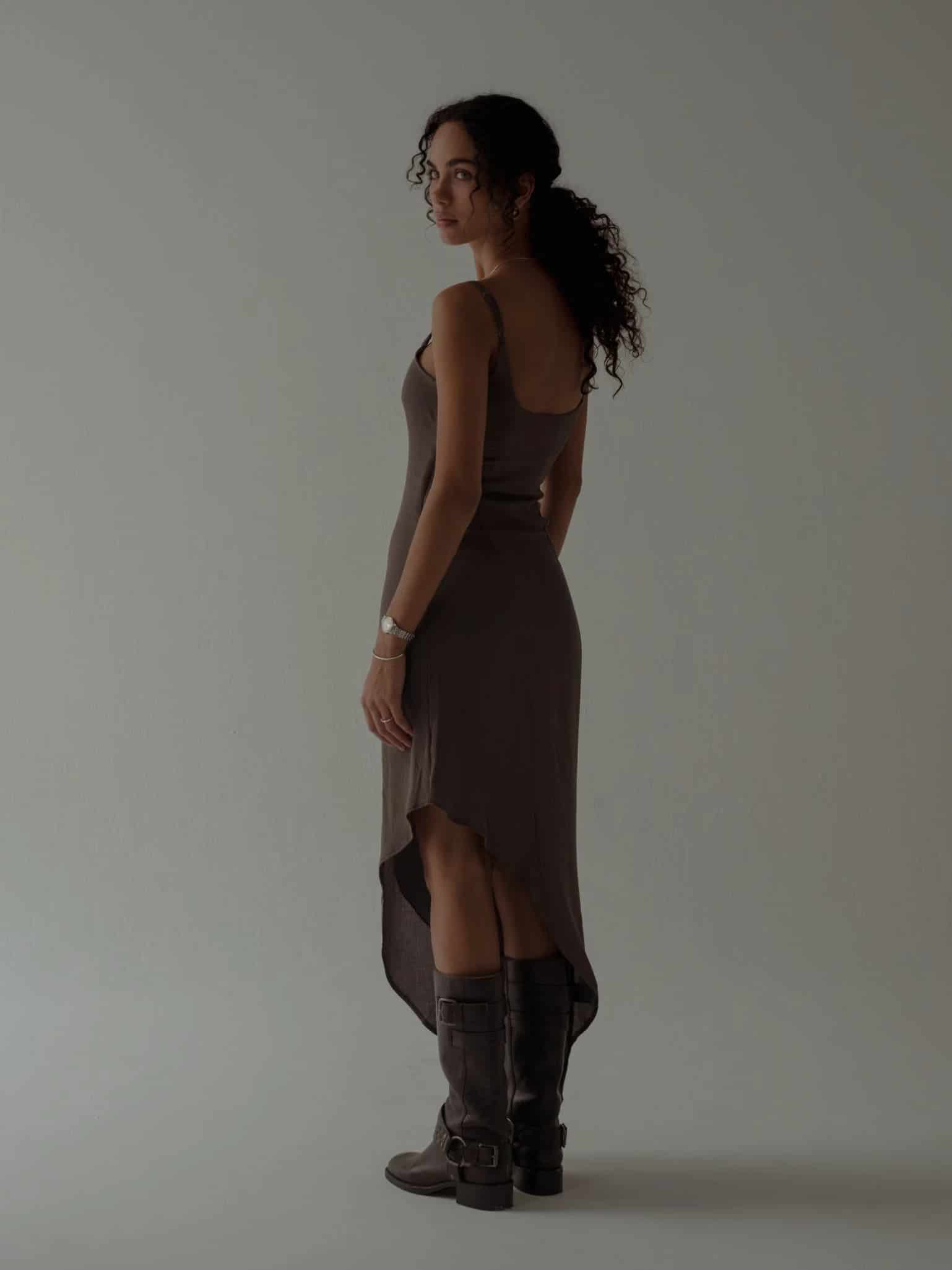 THE MINIMAL DRESS - ESPRESSO - miniatura 9